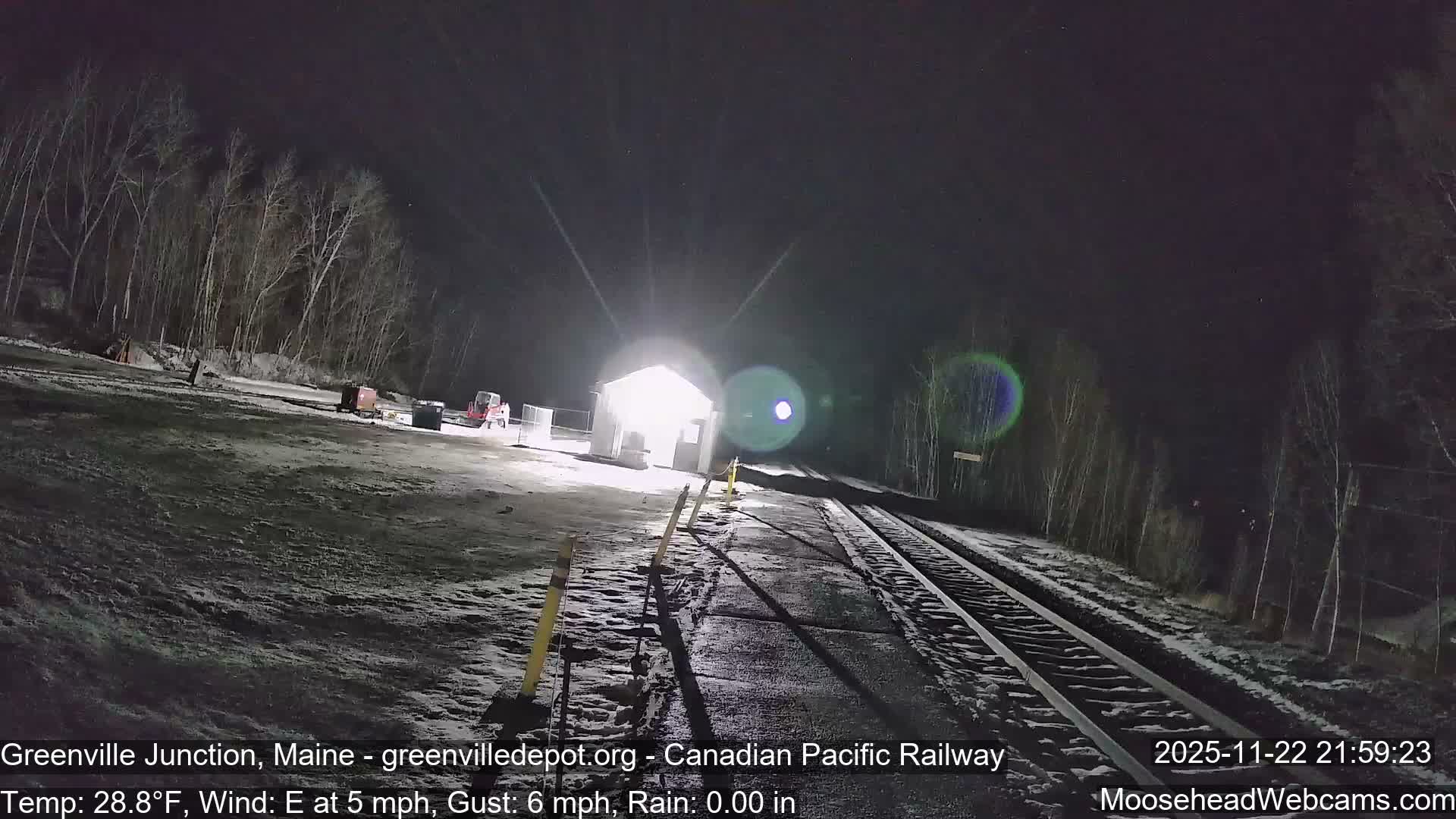 Canadian Pacific Railway , Live Cam , Greenville Junction - Greenville , Maine ,USA