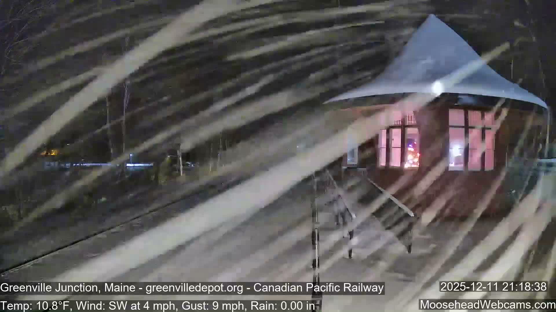 Canadian Pacific Railway , Live Cam , Greenville Junction - Greenville , Maine ,USA