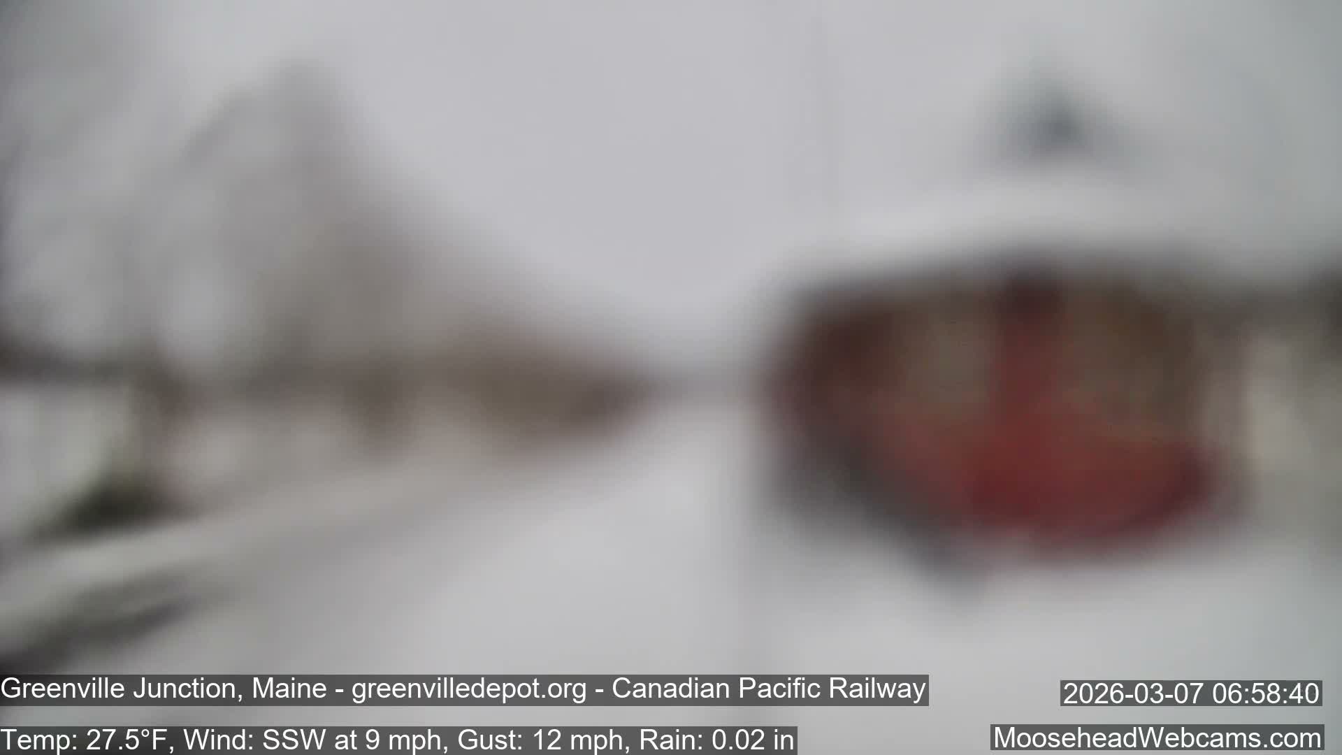 Canadian Pacific Railway , Live Cam , Greenville Junction - Greenville , Maine ,USA