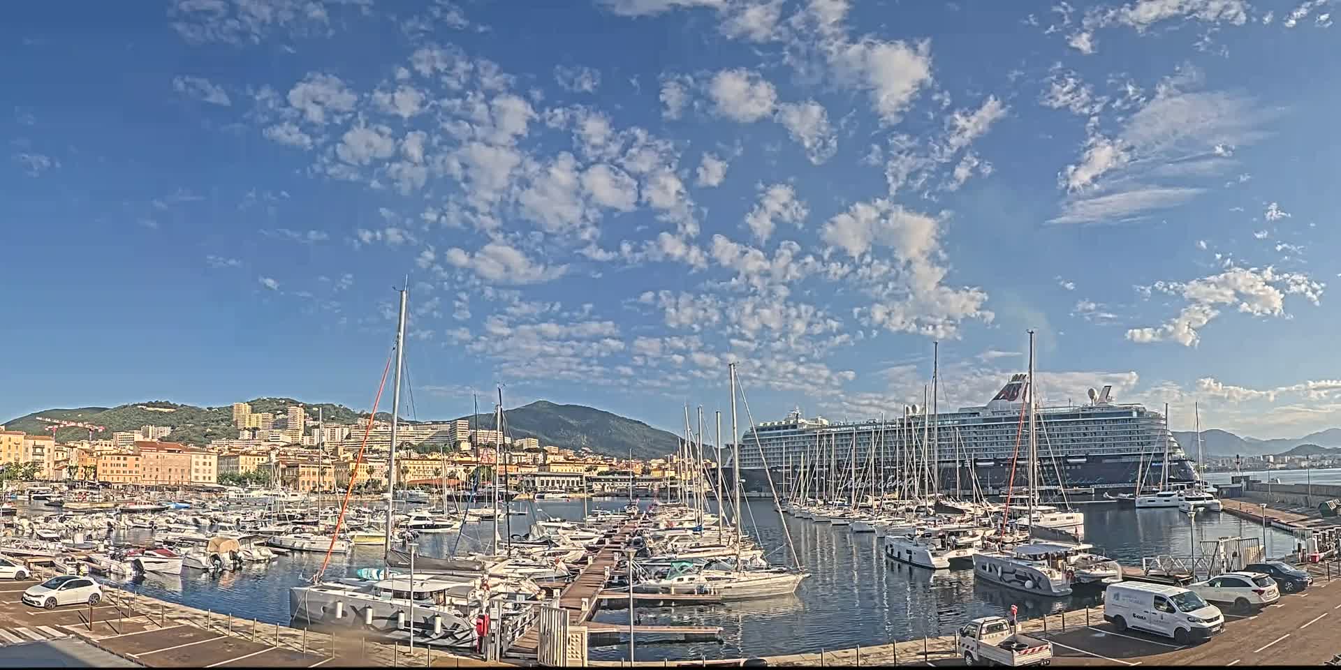 Ajaccio City & Port de Plaisance Charles Ornano Live Cam - Ajaccio, Corse-du-Sud, Corse , France