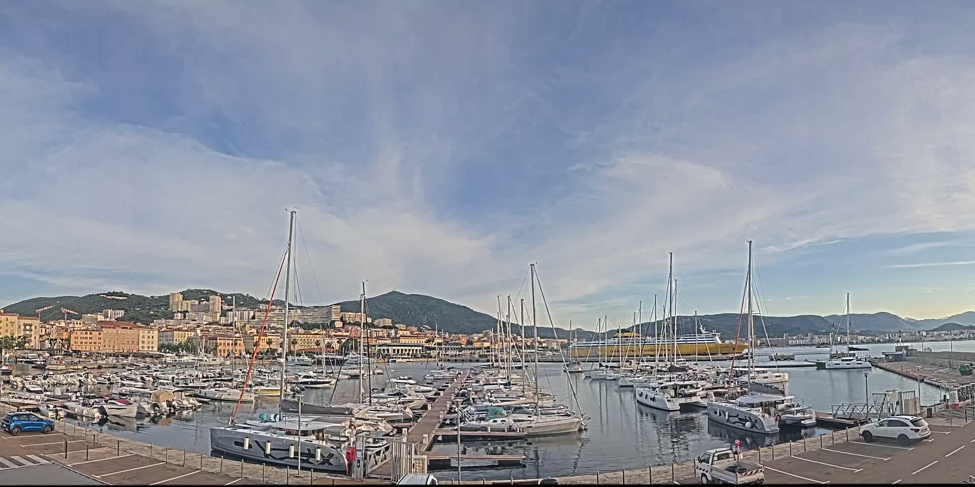 Ajaccio City & Port de Plaisance Charles Ornano Live Cam - Ajaccio, Corse-du-Sud, Corse , France