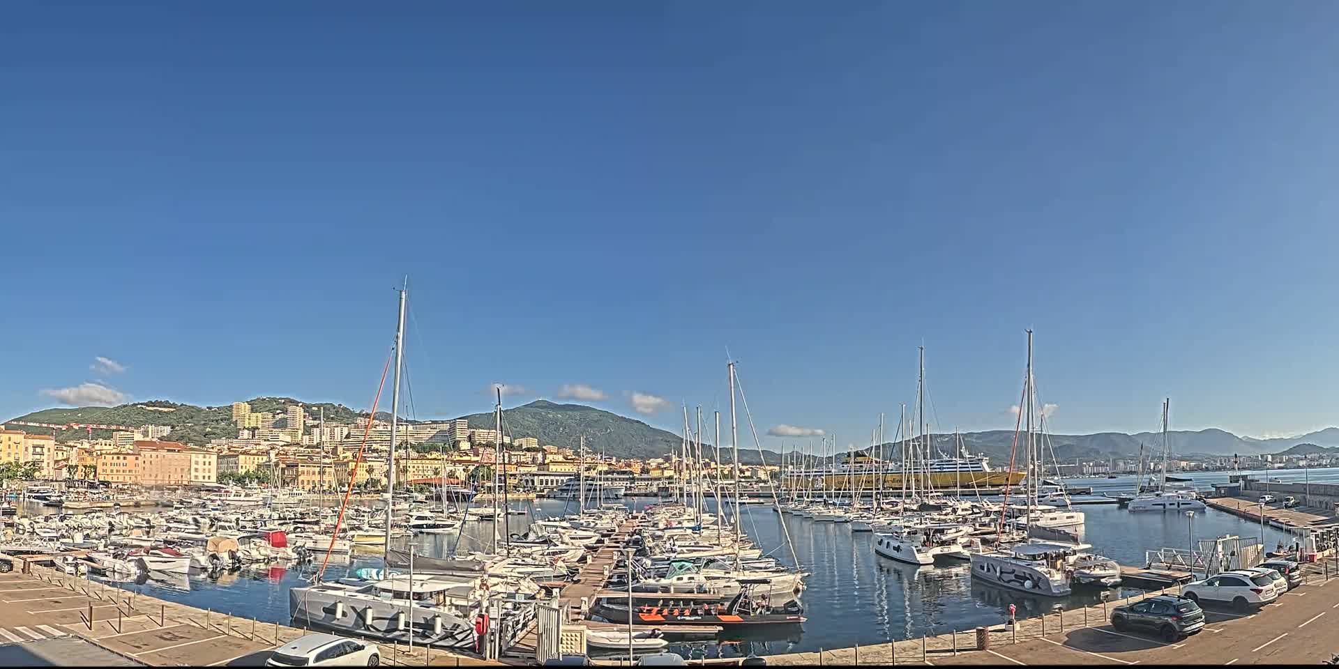 Ajaccio City & Port de Plaisance Charles Ornano Live Cam - Ajaccio, Corse-du-Sud, Corse , France
