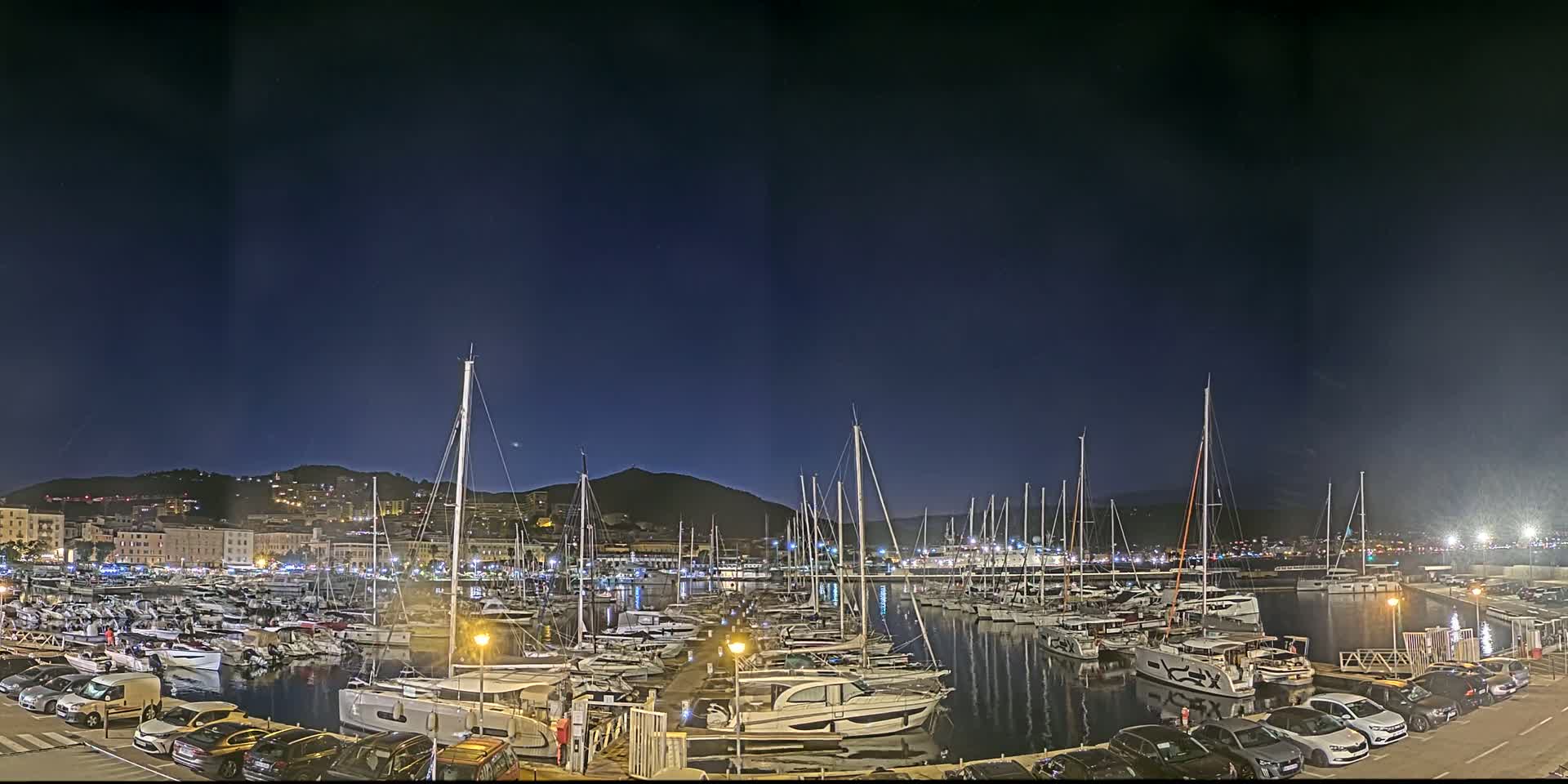 Ajaccio City & Port de Plaisance Charles Ornano Live Cam - Ajaccio, Corse-du-Sud, Corse , France