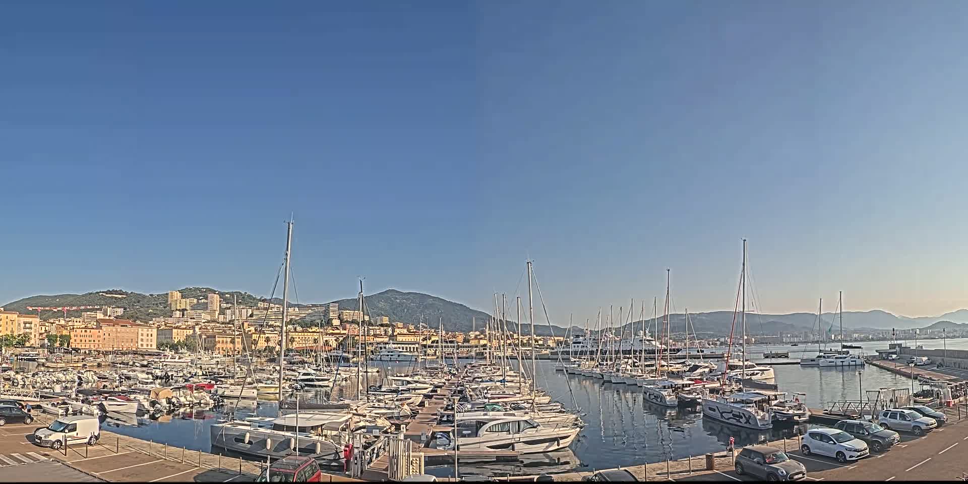 Ajaccio City & Port de Plaisance Charles Ornano Live Cam - Ajaccio, Corse-du-Sud, Corse , France