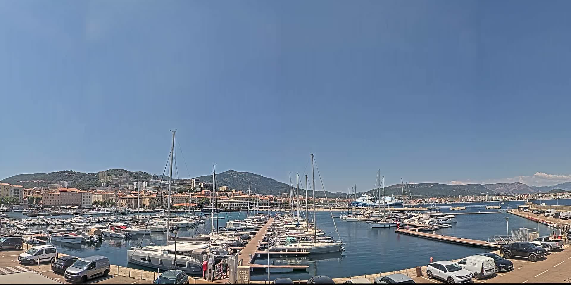 Ajaccio City & Port de Plaisance Charles Ornano Live Cam - Ajaccio, Corse-du-Sud, Corse , France