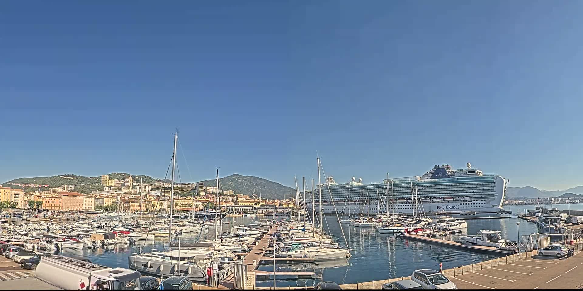 Ajaccio City & Port de Plaisance Charles Ornano Live Cam - Ajaccio, Corse-du-Sud, Corse , France