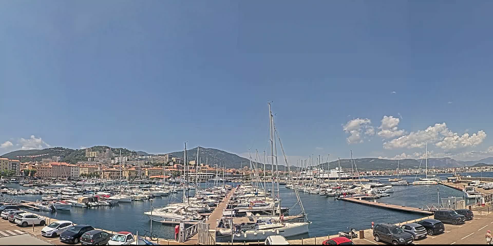 Ajaccio City & Port de Plaisance Charles Ornano Live Cam - Ajaccio, Corse-du-Sud, Corse , France