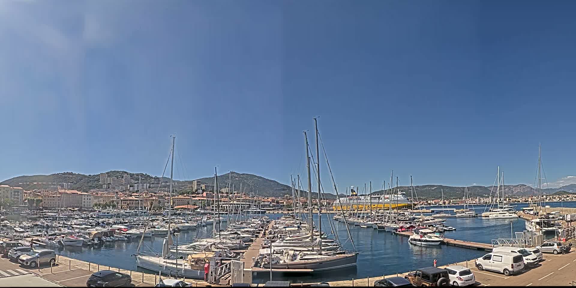 Ajaccio City & Port de Plaisance Charles Ornano Live Cam - Ajaccio, Corse-du-Sud, Corse , France