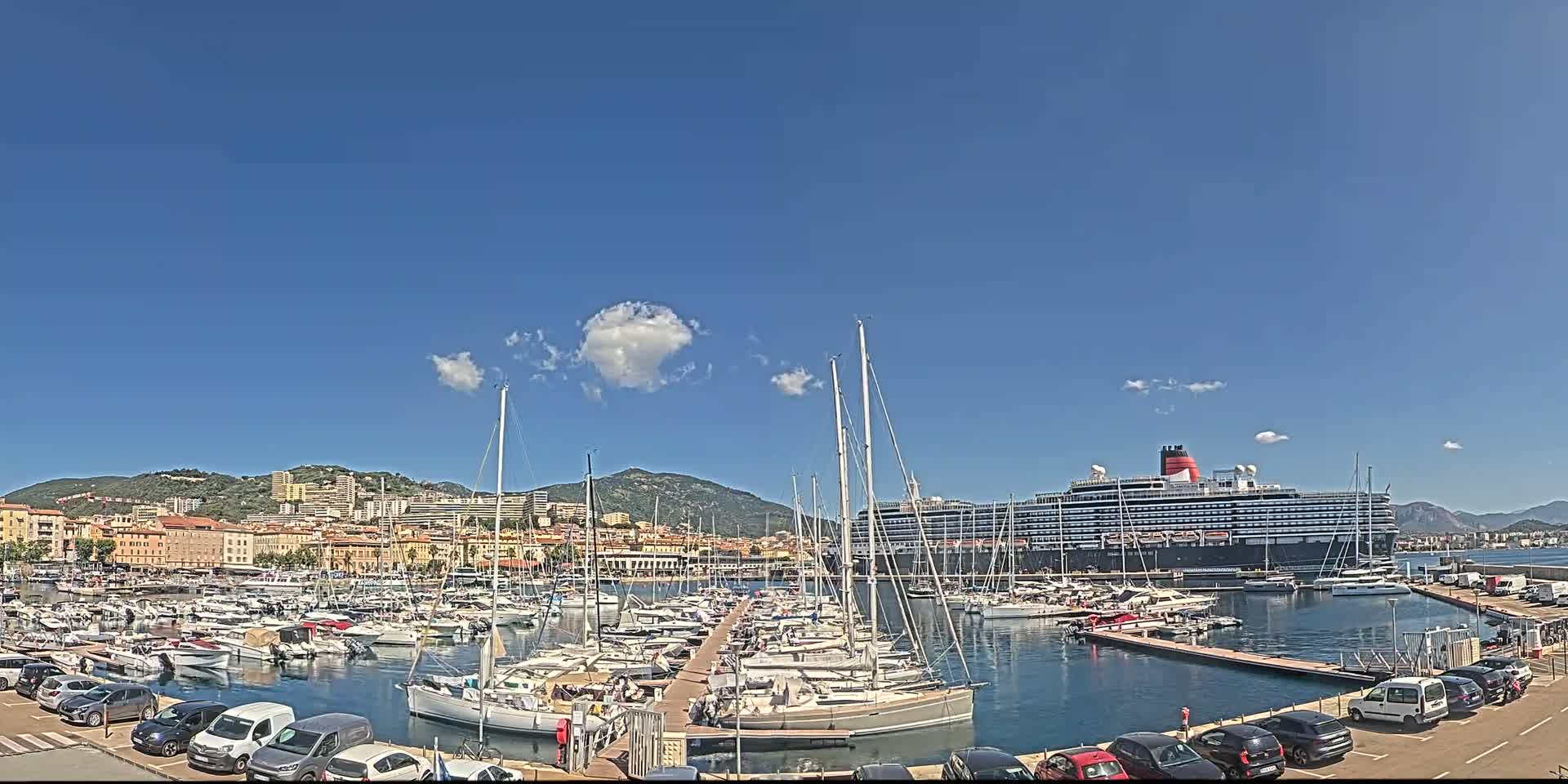 Ajaccio City & Port de Plaisance Charles Ornano Live Cam - Ajaccio, Corse-du-Sud, Corse , France