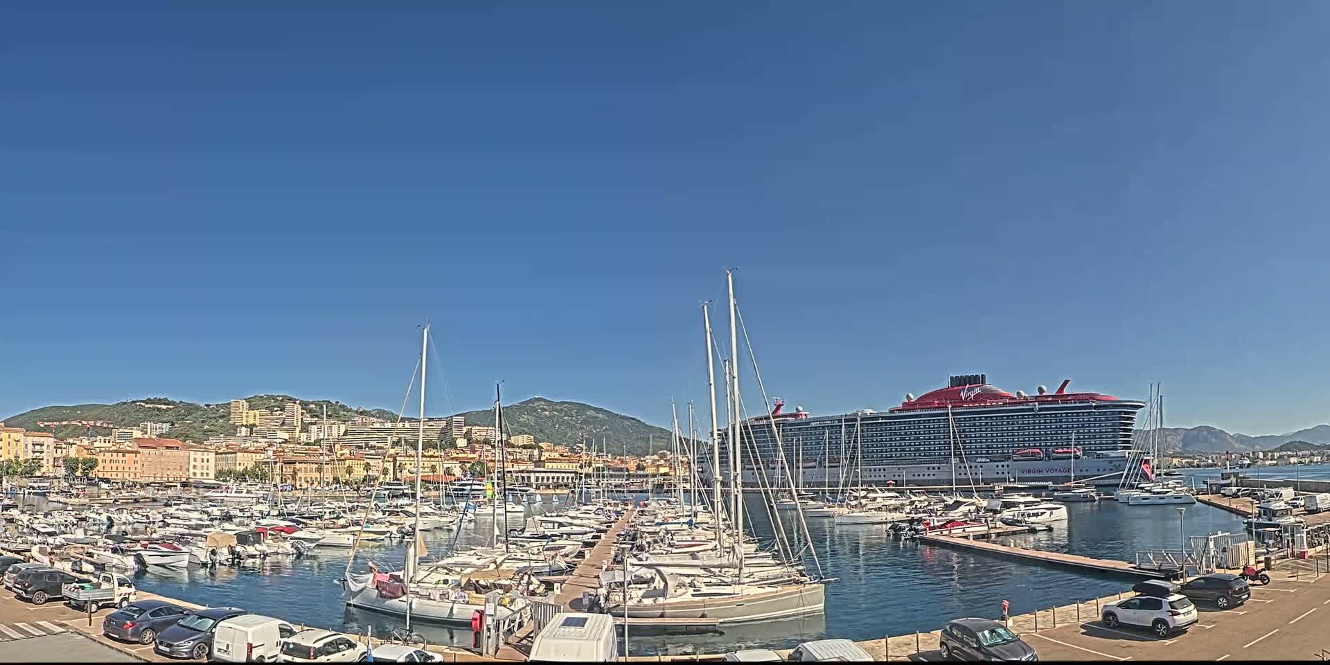 Ajaccio City & Port de Plaisance Charles Ornano Live Cam - Ajaccio, Corse-du-Sud, Corse , France