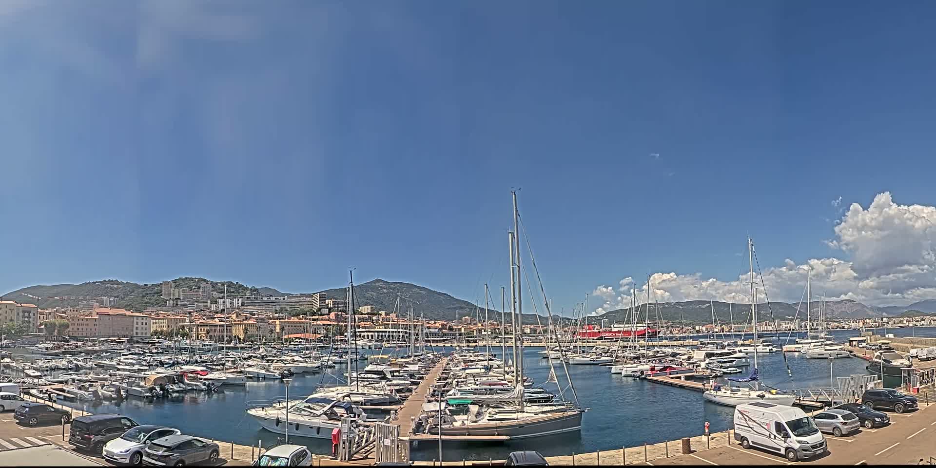 Ajaccio City & Port de Plaisance Charles Ornano Live Cam - Ajaccio, Corse-du-Sud, Corse , France