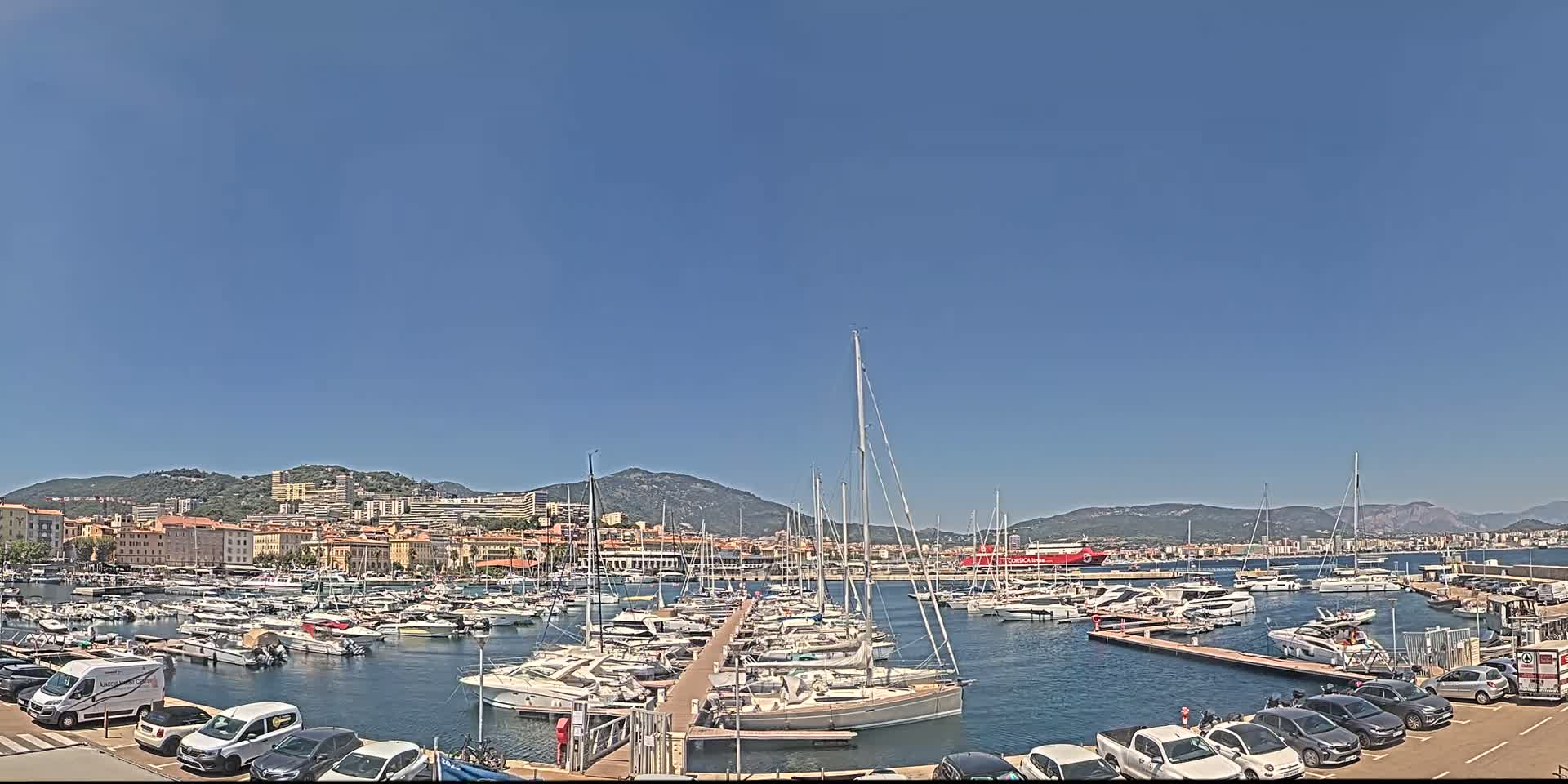 Ajaccio City & Port de Plaisance Charles Ornano Live Cam - Ajaccio, Corse-du-Sud, Corse , France