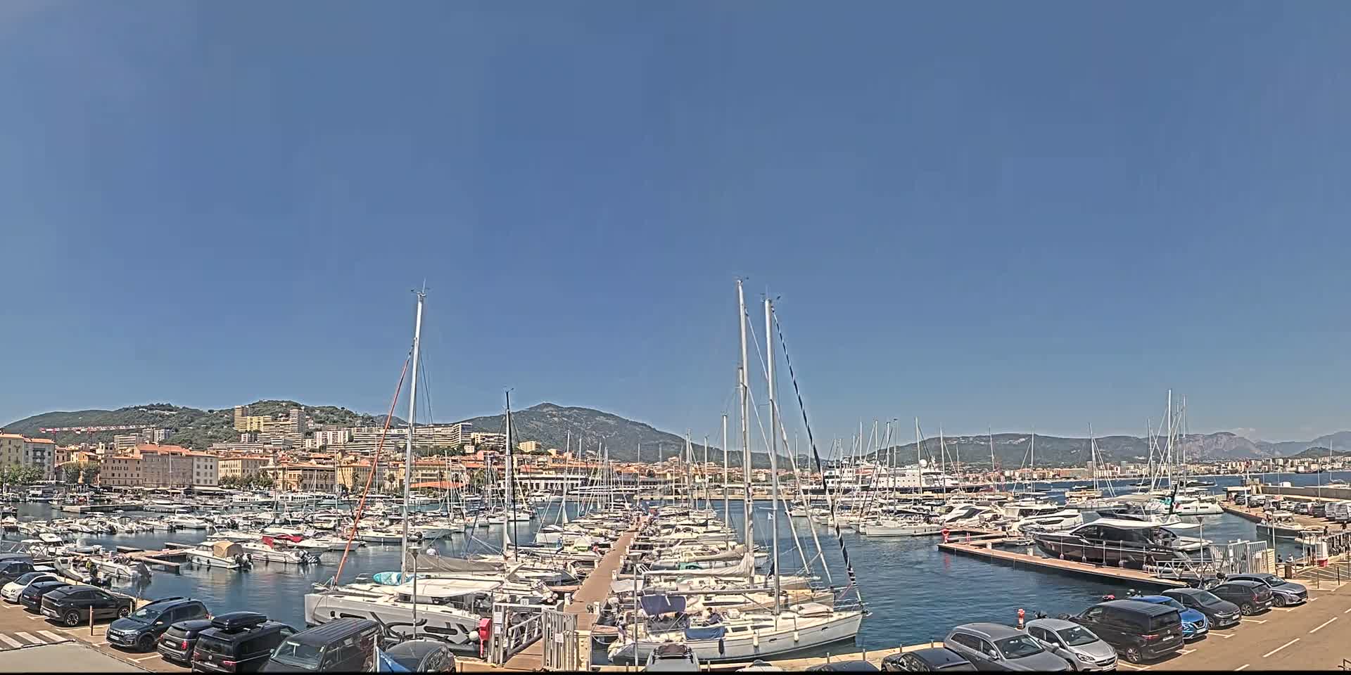 Ajaccio City & Port de Plaisance Charles Ornano Live Cam - Ajaccio, Corse-du-Sud, Corse , France