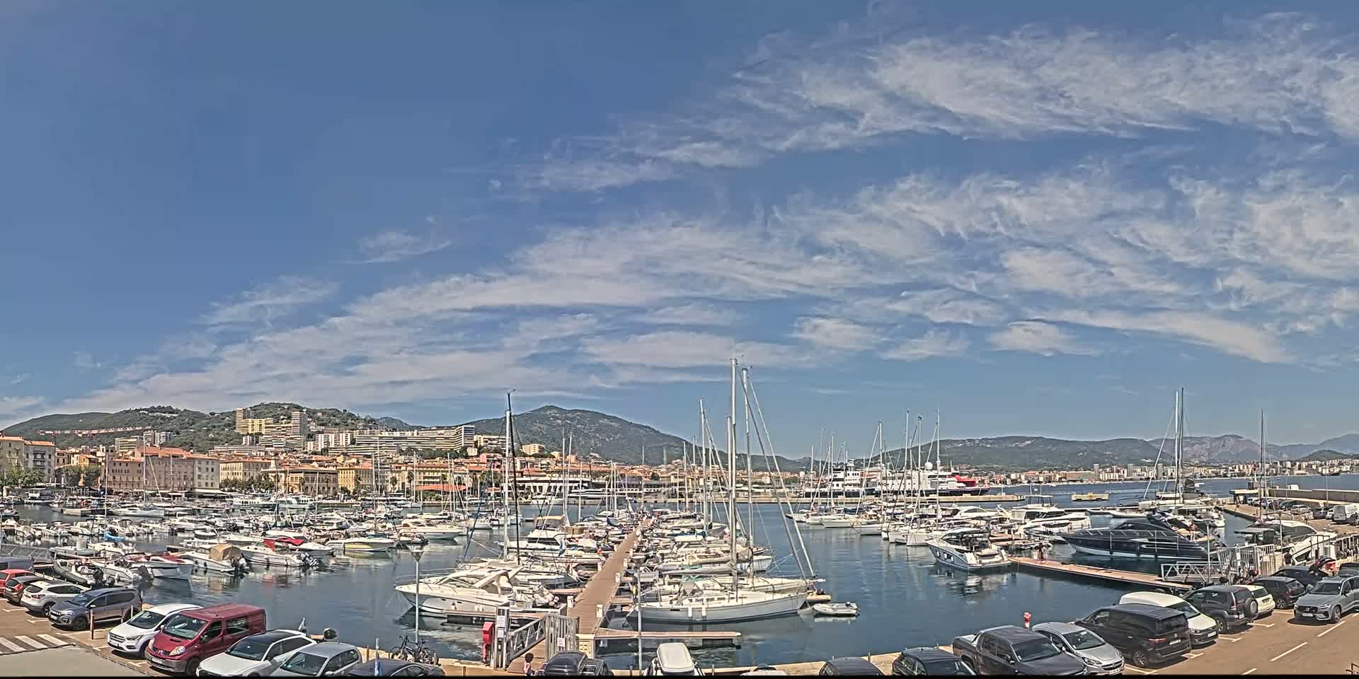 Ajaccio City & Port de Plaisance Charles Ornano Live Cam - Ajaccio, Corse-du-Sud, Corse , France