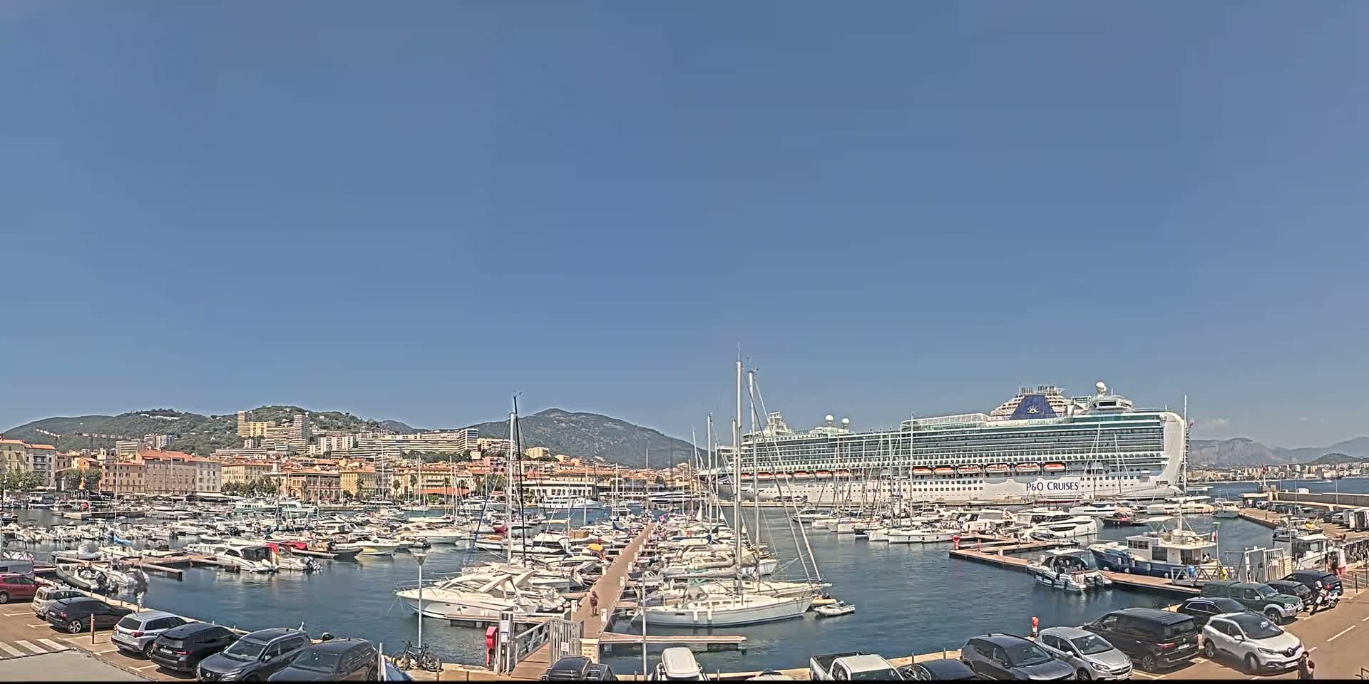 Ajaccio City & Port de Plaisance Charles Ornano Live Cam - Ajaccio, Corse-du-Sud, Corse , France