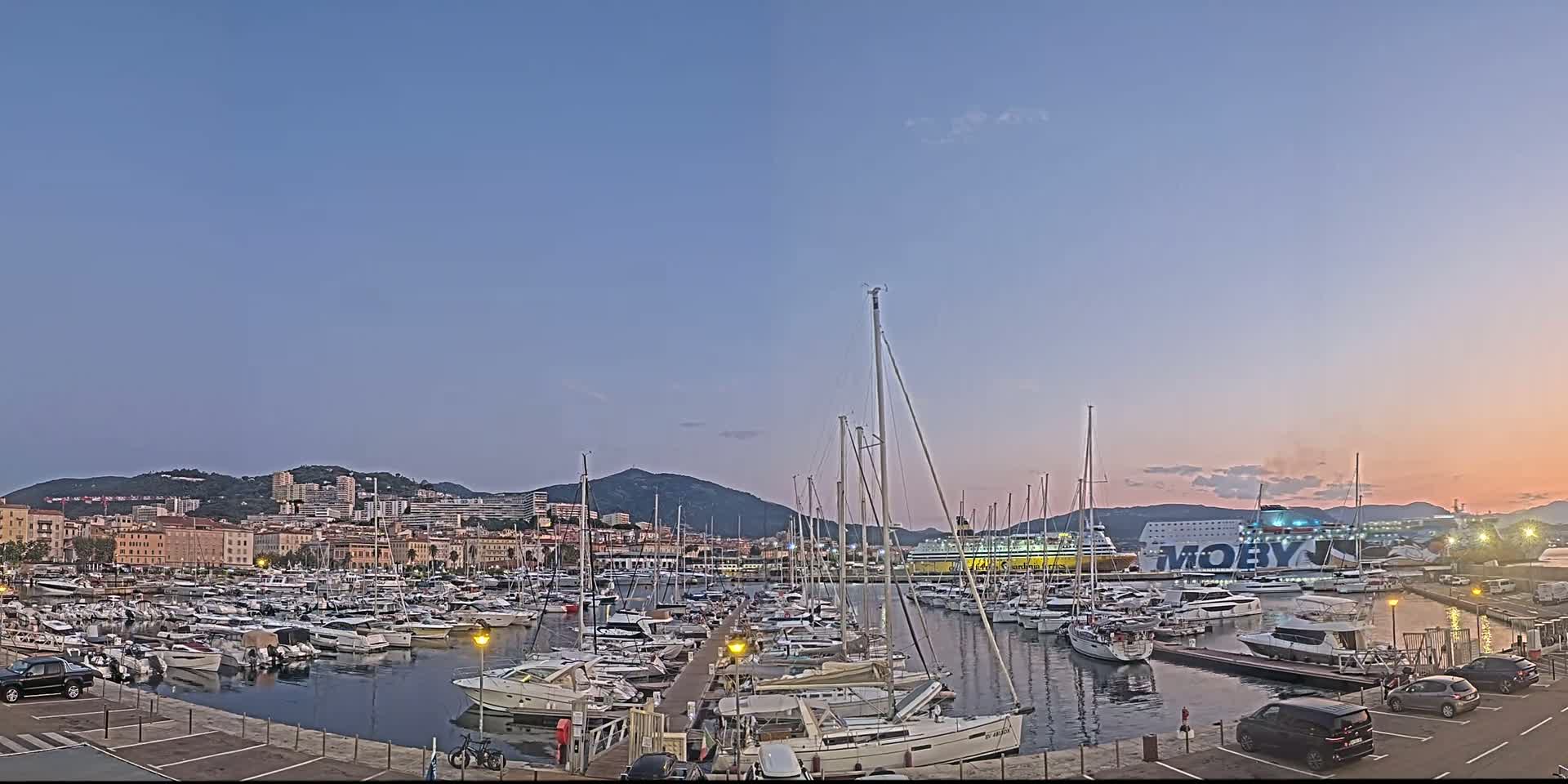 Ajaccio City & Port de Plaisance Charles Ornano Live Cam - Ajaccio, Corse-du-Sud, Corse , France