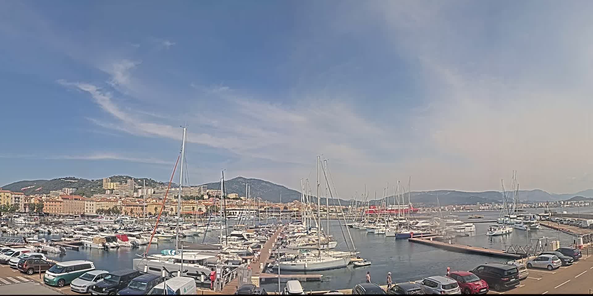 Ajaccio City & Port de Plaisance Charles Ornano Live Cam - Ajaccio, Corse-du-Sud, Corse , France