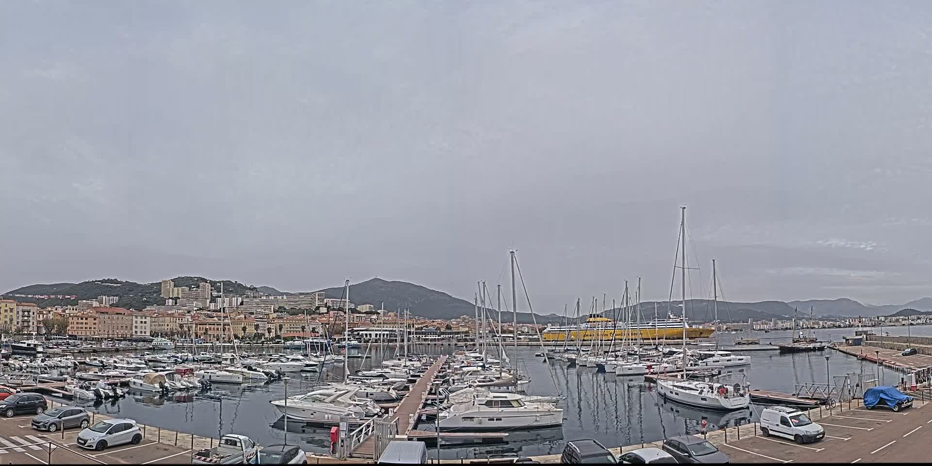 Ajaccio City & Port de Plaisance Charles Ornano Live Cam - Ajaccio, Corse-du-Sud, Corse , France