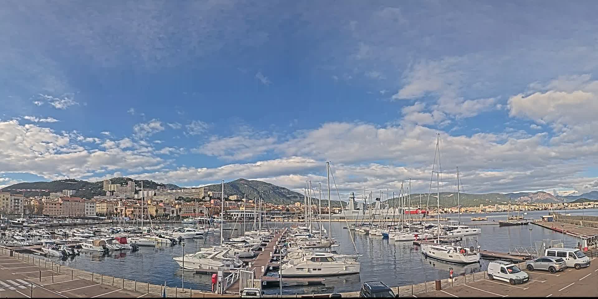 Ajaccio City & Port de Plaisance Charles Ornano Live Cam - Ajaccio, Corse-du-Sud, Corse , France