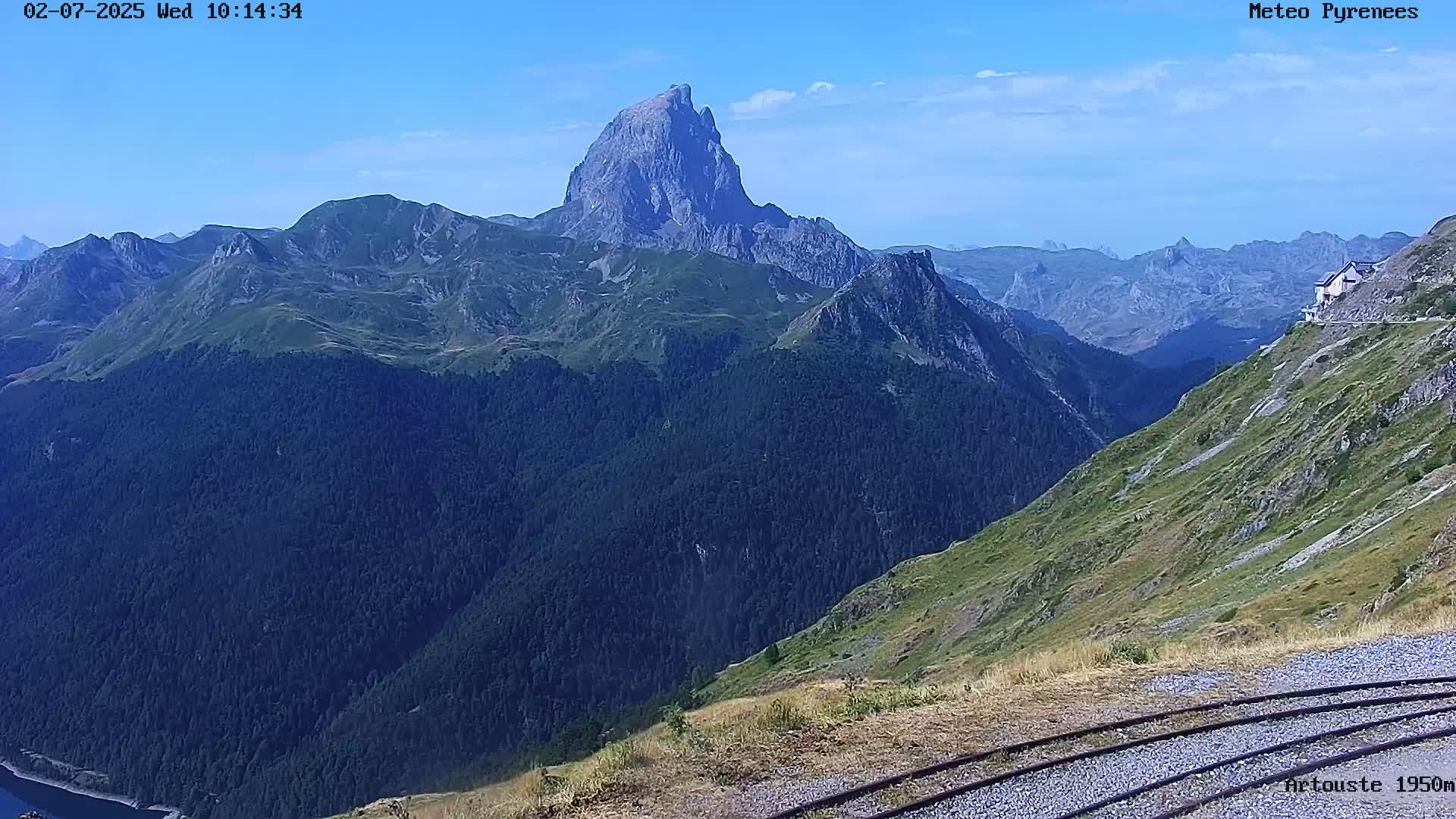 Laruns, Artouste Mount Live Cam - Oloron-Sainte-Marie, Pyrenees-Atlantiques, Nouvelle-Aquitaine, France