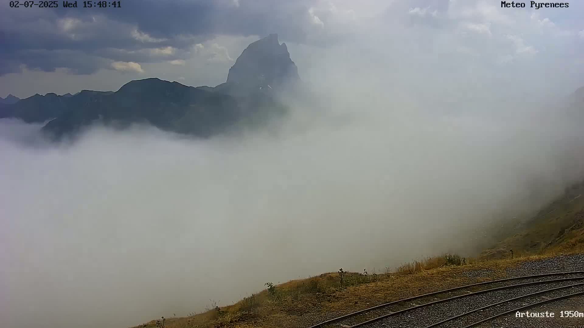 Laruns, Artouste Mount Live Cam - Oloron-Sainte-Marie, Pyrenees-Atlantiques, Nouvelle-Aquitaine, France
