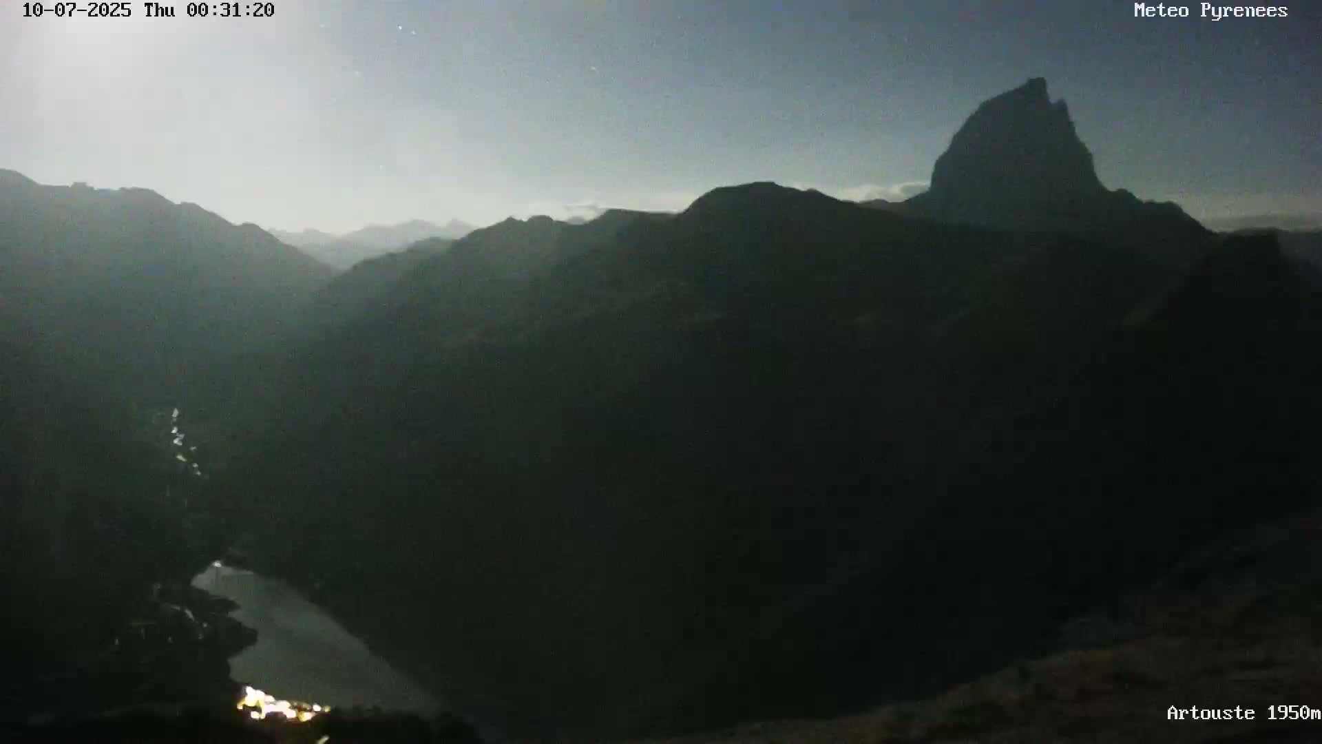 Laruns, Artouste Mount Live Cam - Oloron-Sainte-Marie, Pyrenees-Atlantiques, Nouvelle-Aquitaine, France