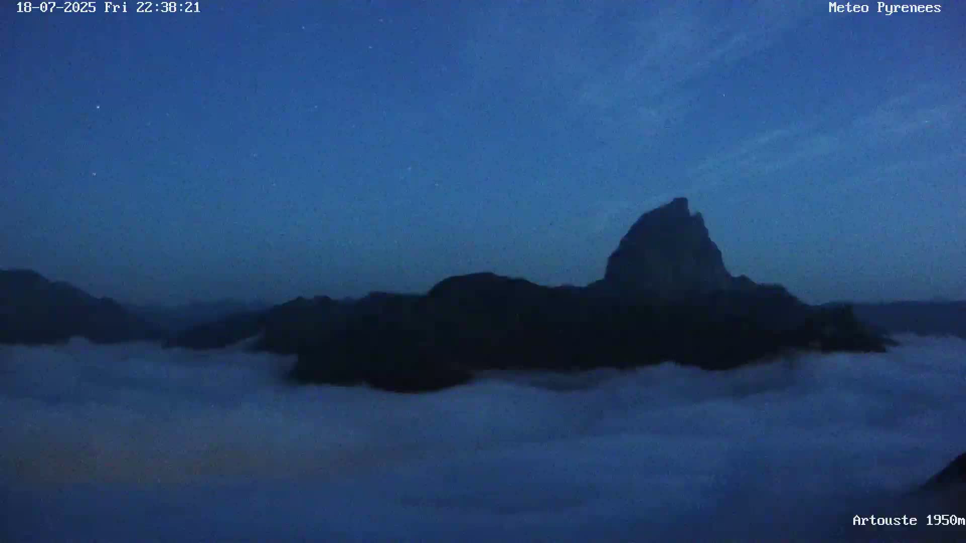 Laruns, Artouste Mount Live Cam - Oloron-Sainte-Marie, Pyrenees-Atlantiques, Nouvelle-Aquitaine, France