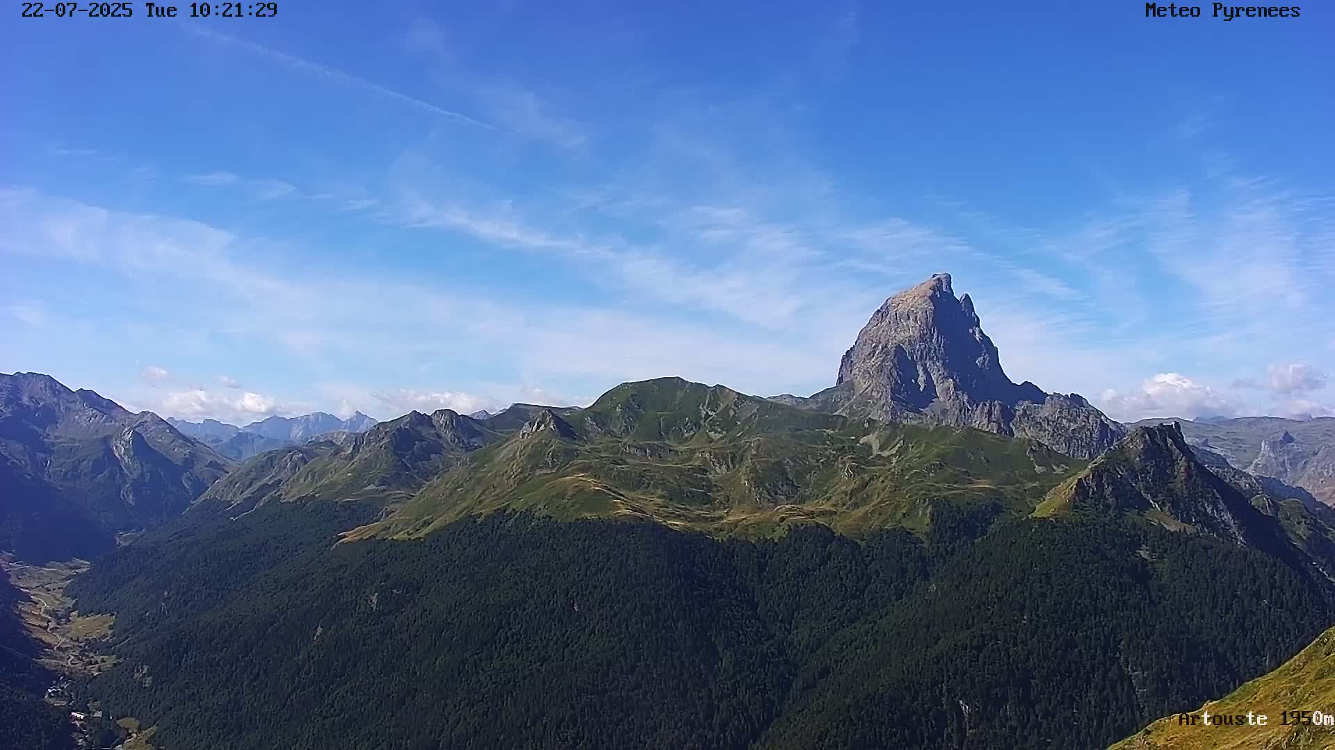 Laruns, Artouste Mount Live Cam - Oloron-Sainte-Marie, Pyrenees-Atlantiques, Nouvelle-Aquitaine, France