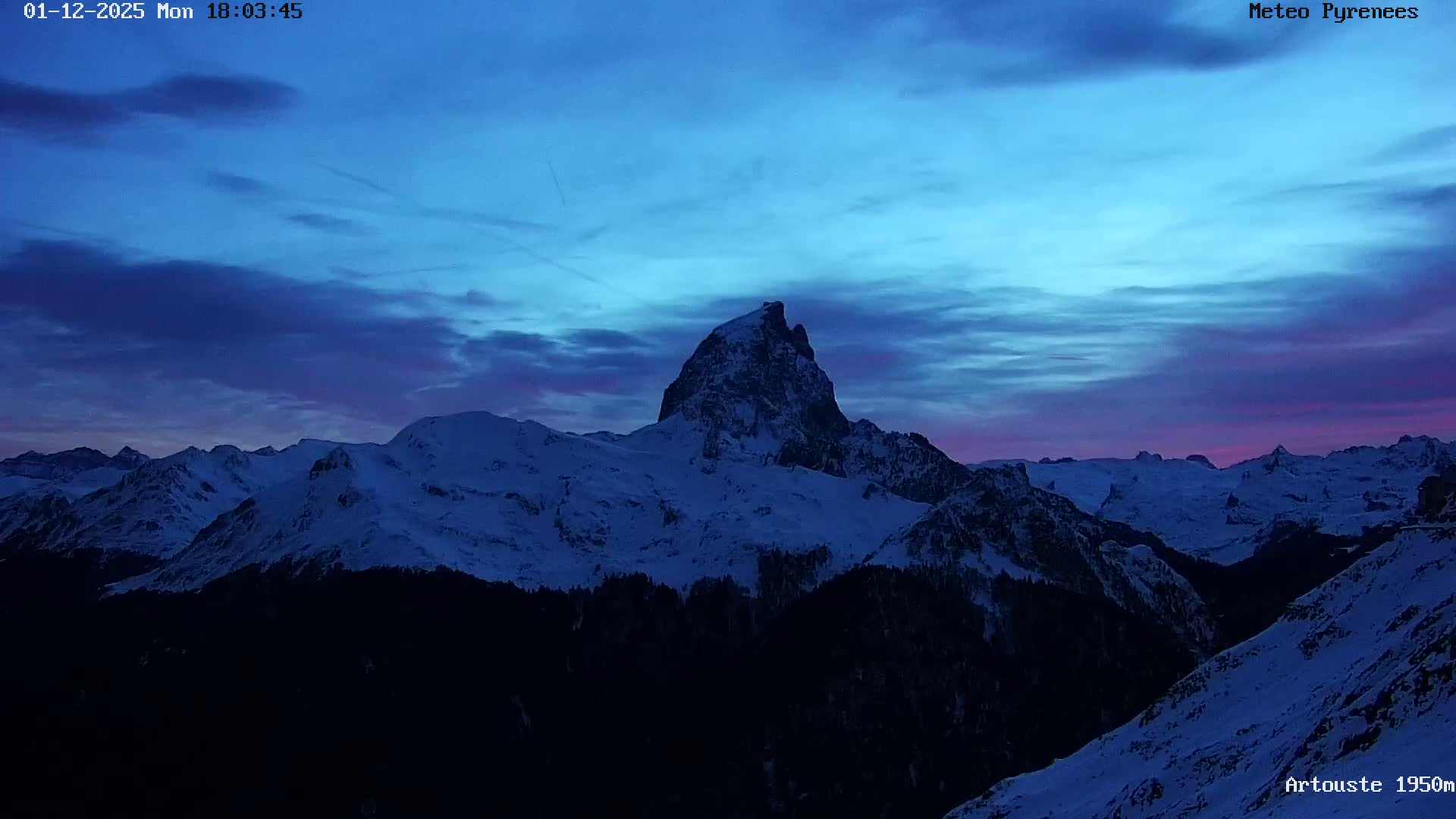 Laruns, Artouste Mount Live Cam - Oloron-Sainte-Marie, Pyrenees-Atlantiques, Nouvelle-Aquitaine, France