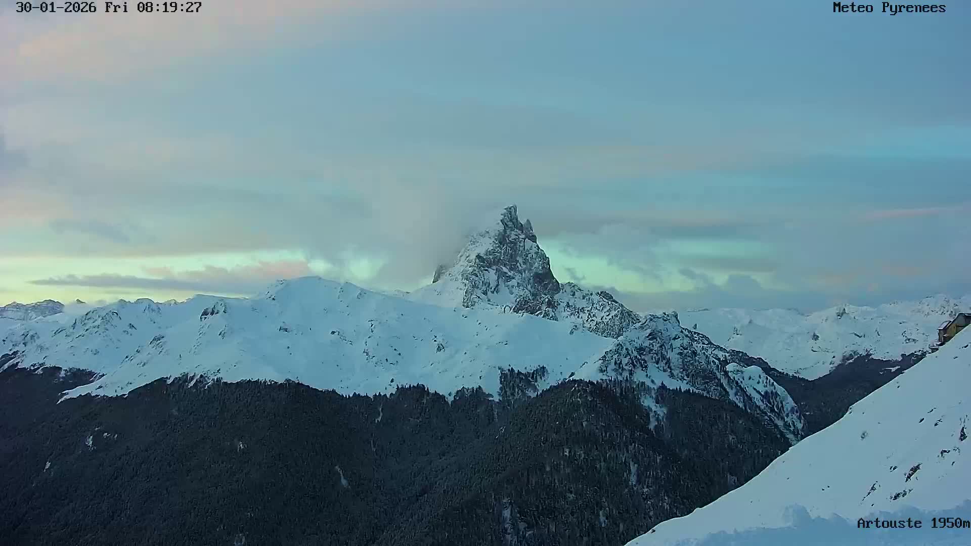 Laruns, Artouste Mount Live Cam - Oloron-Sainte-Marie, Pyrenees-Atlantiques, Nouvelle-Aquitaine, France