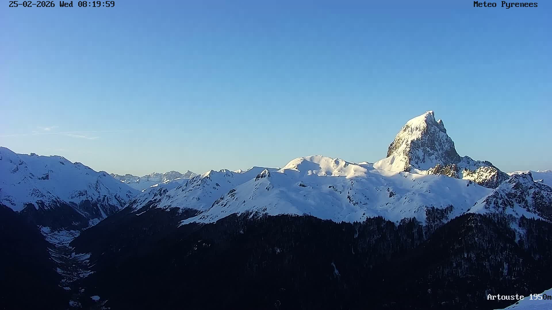 Laruns, Artouste Mount Live Cam - Oloron-Sainte-Marie, Pyrenees-Atlantiques, Nouvelle-Aquitaine, France