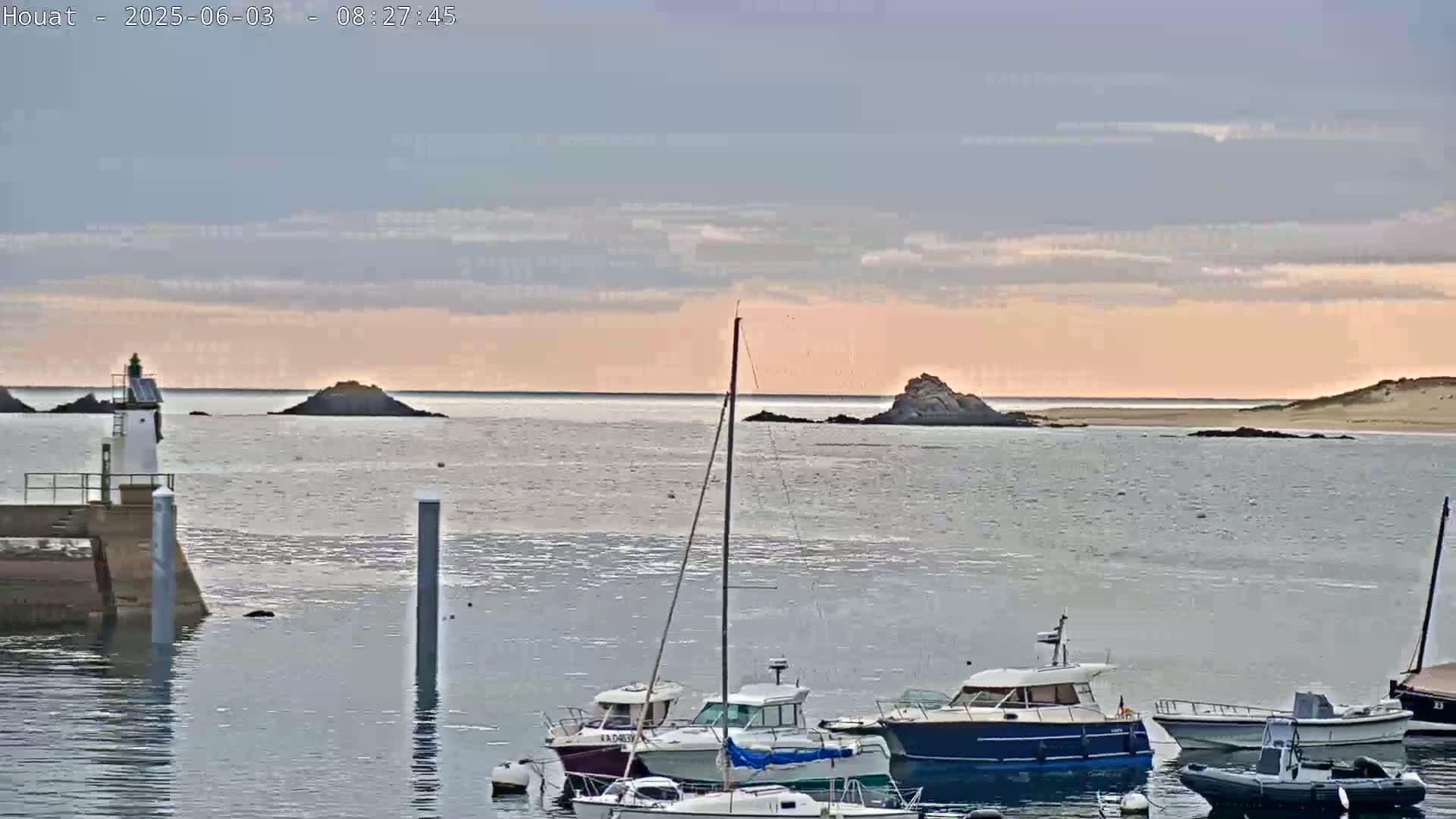 Houat Island Coast Live Cam - Ile-d'Houat, Morbihan, Bretagne, France