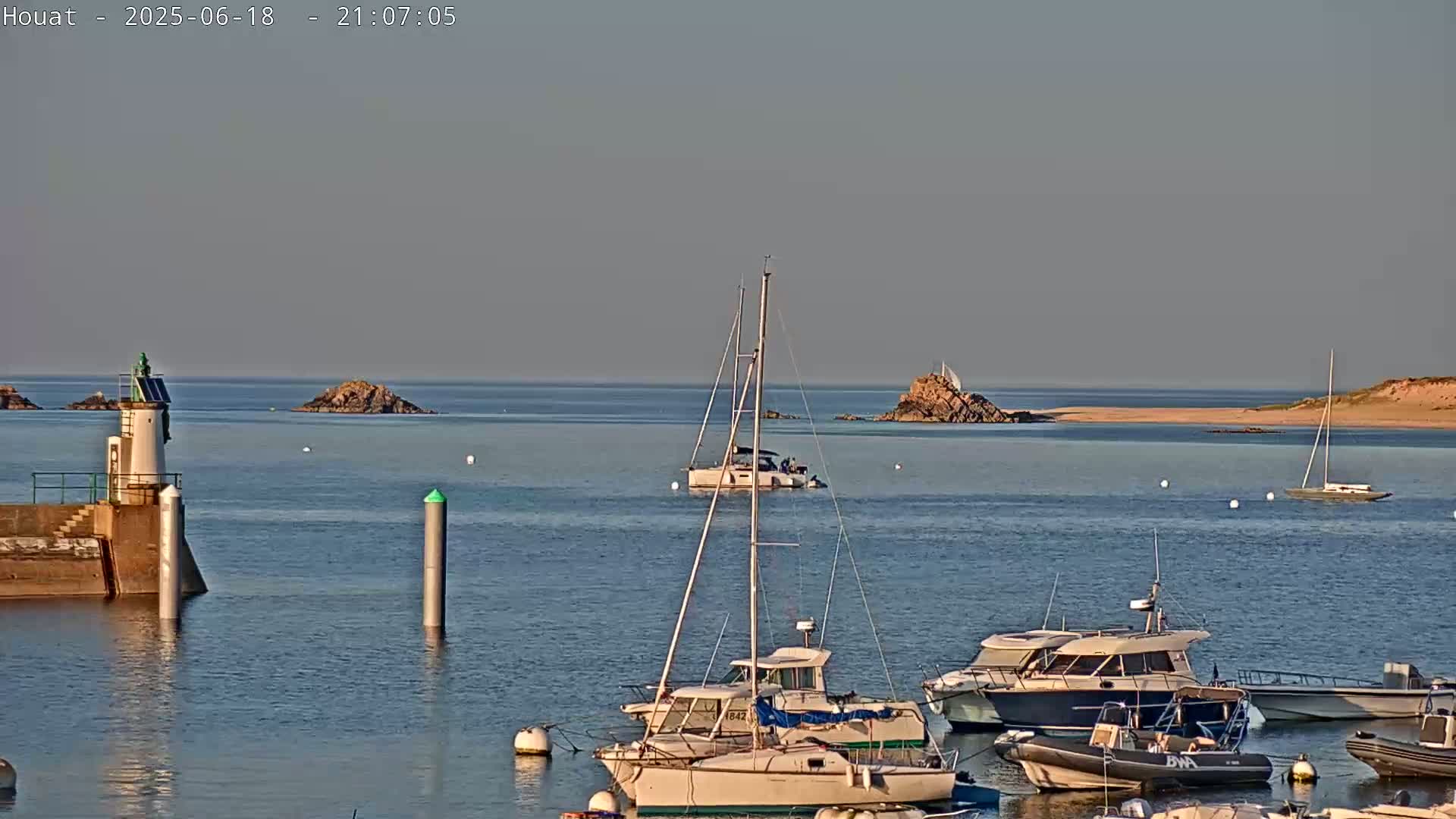Houat Island Coast Live Cam - Ile-d'Houat, Morbihan, Bretagne, France