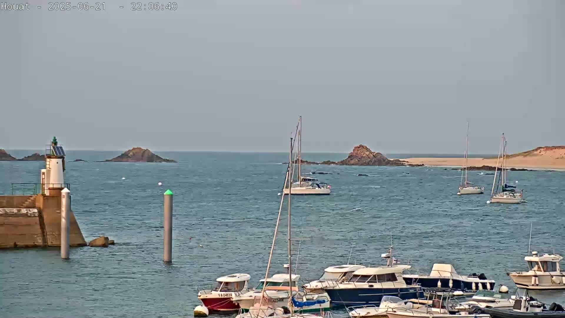 Houat Island Coast Live Cam - Ile-d'Houat, Morbihan, Bretagne, France