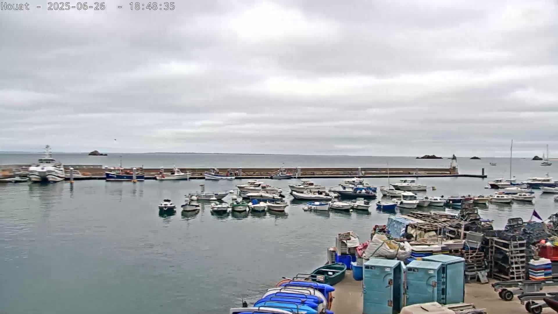 Houat Island Coast Live Cam - Ile-d'Houat, Morbihan, Bretagne, France