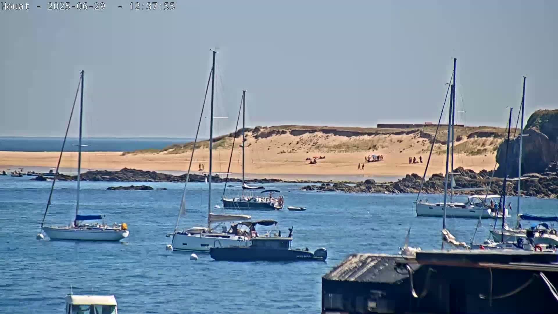 Houat Island Coast Live Cam - Ile-d'Houat, Morbihan, Bretagne, France