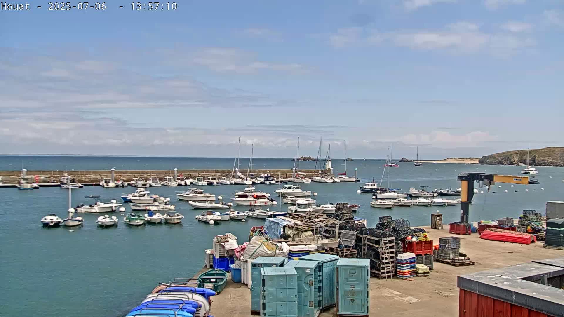 Houat Island Coast Live Cam - Ile-d'Houat, Morbihan, Bretagne, France