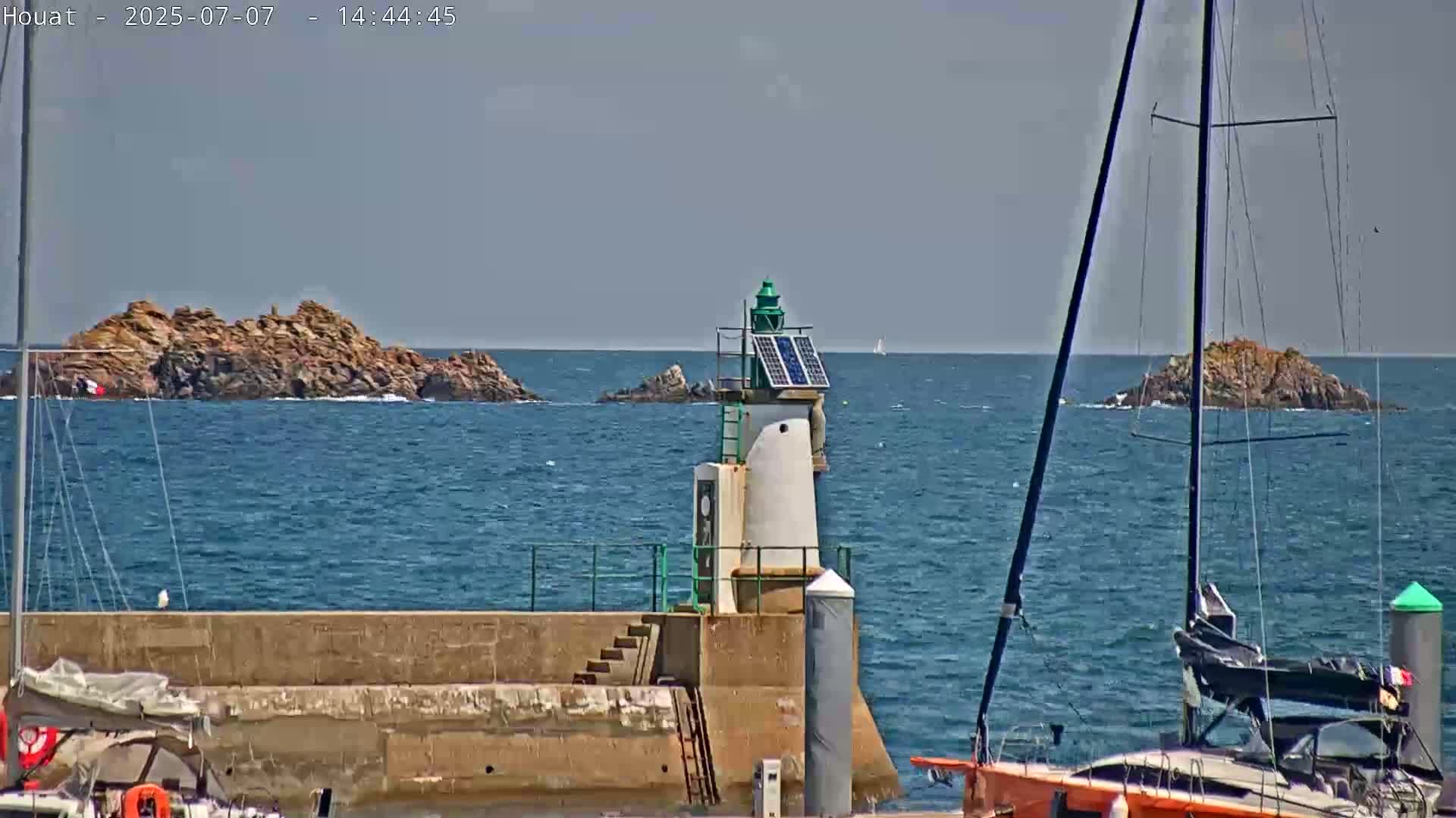 Houat Island Coast Live Cam - Ile-d'Houat, Morbihan, Bretagne, France