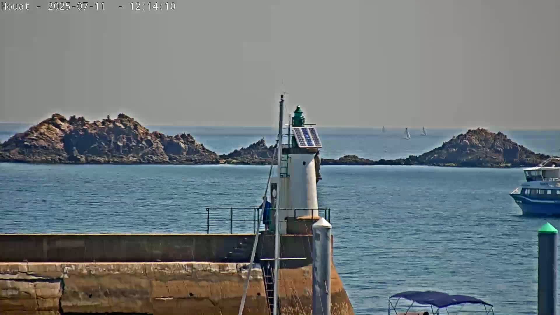 Houat Island Coast Live Cam - Ile-d'Houat, Morbihan, Bretagne, France