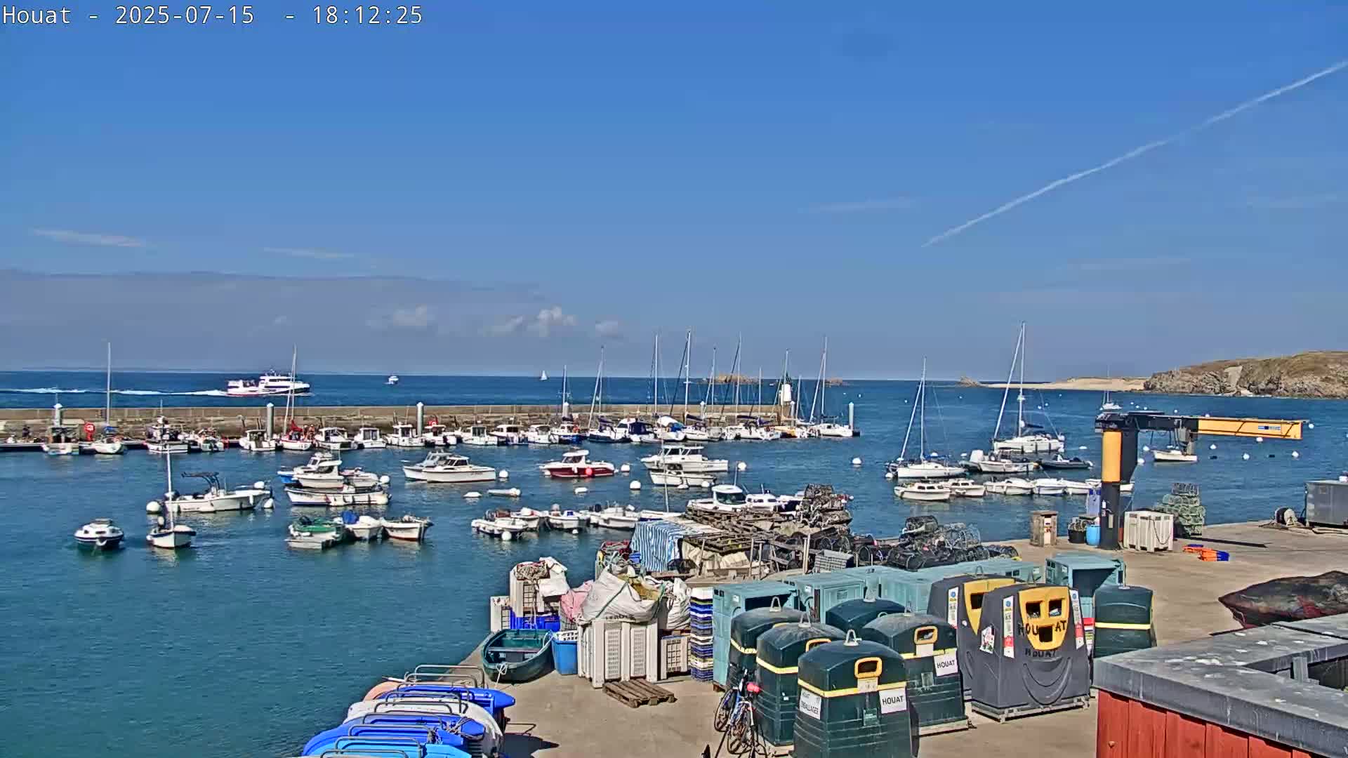 Houat Island Coast Live Cam - Ile-d'Houat, Morbihan, Bretagne, France