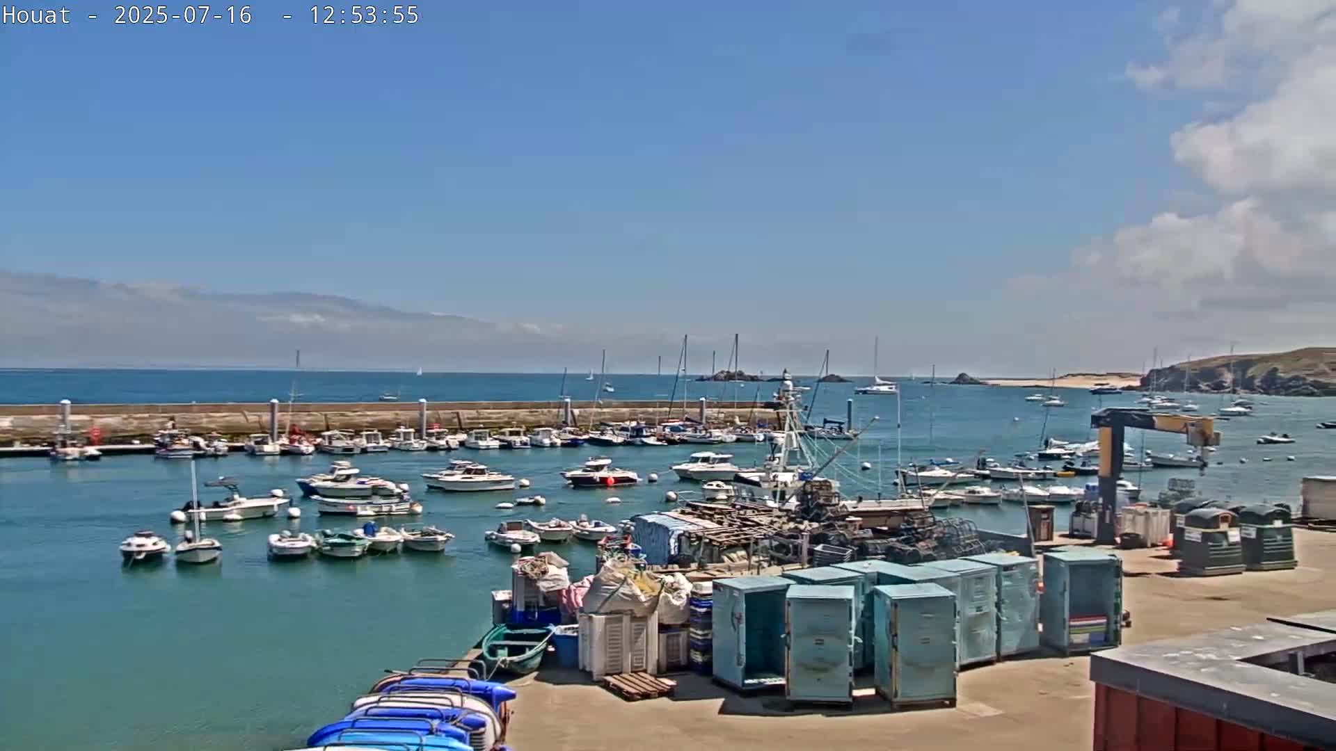 Houat Island Coast Live Cam - Ile-d'Houat, Morbihan, Bretagne, France
