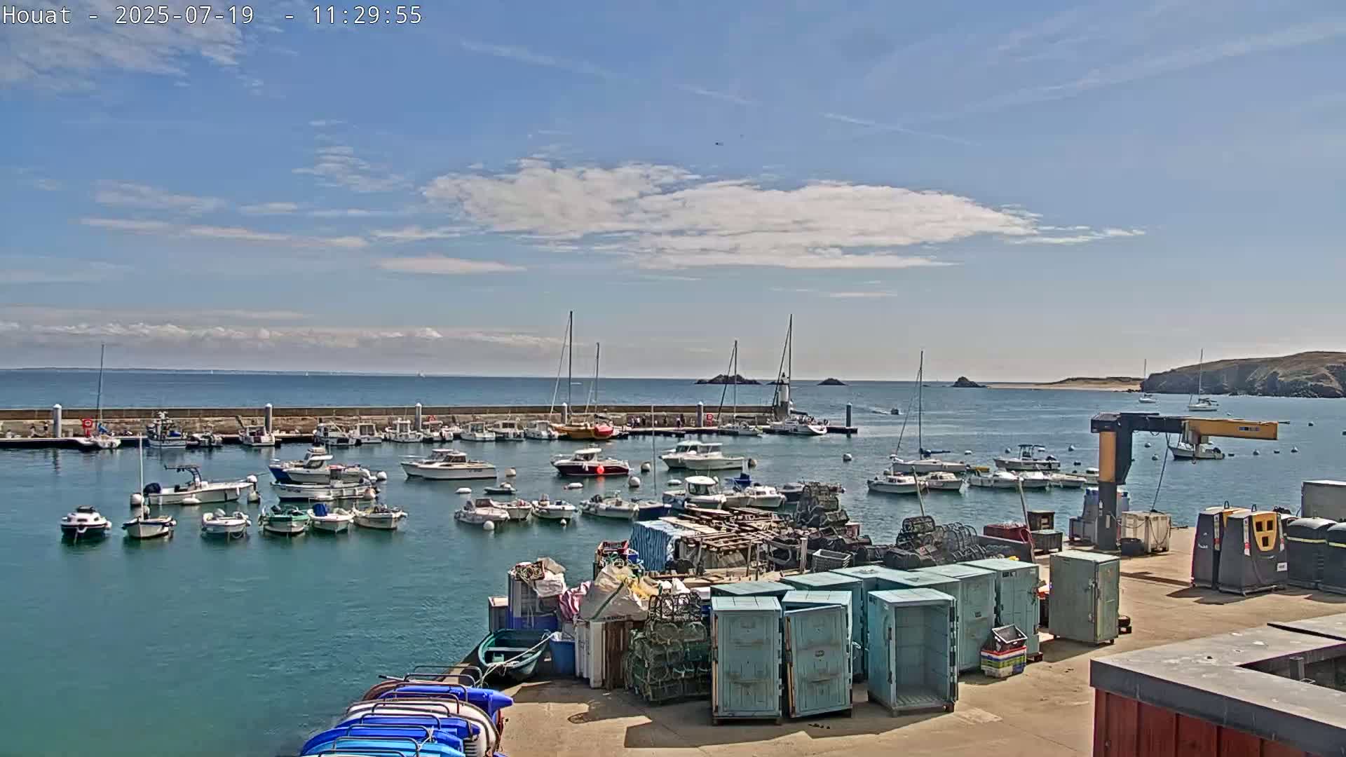 Houat Island Coast Live Cam - Ile-d'Houat, Morbihan, Bretagne, France