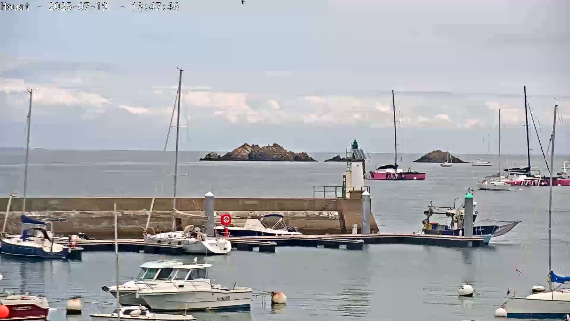 Houat Island Coast Live Cam - Ile-d'Houat, Morbihan, Bretagne, France