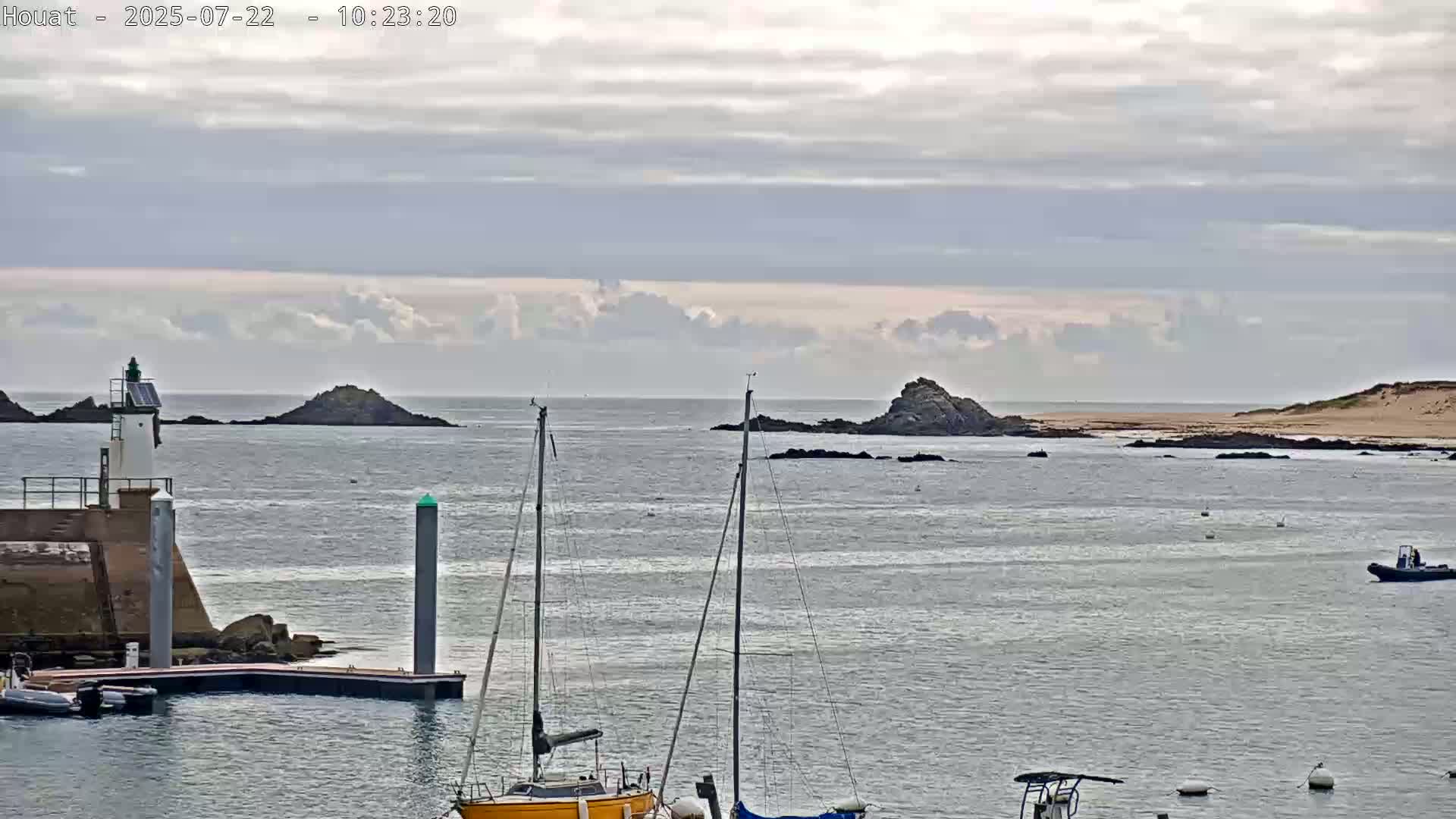 Houat Island Coast Live Cam - Ile-d'Houat, Morbihan, Bretagne, France