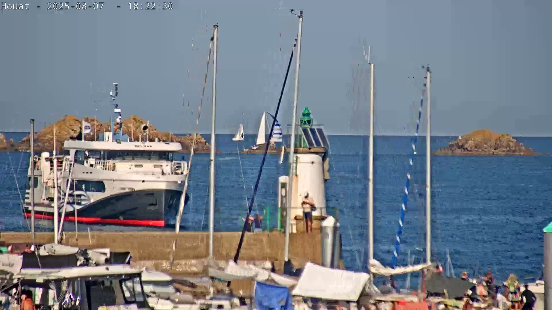 Houat Island Coast Live Cam - Ile-d'Houat, Morbihan, Bretagne, France