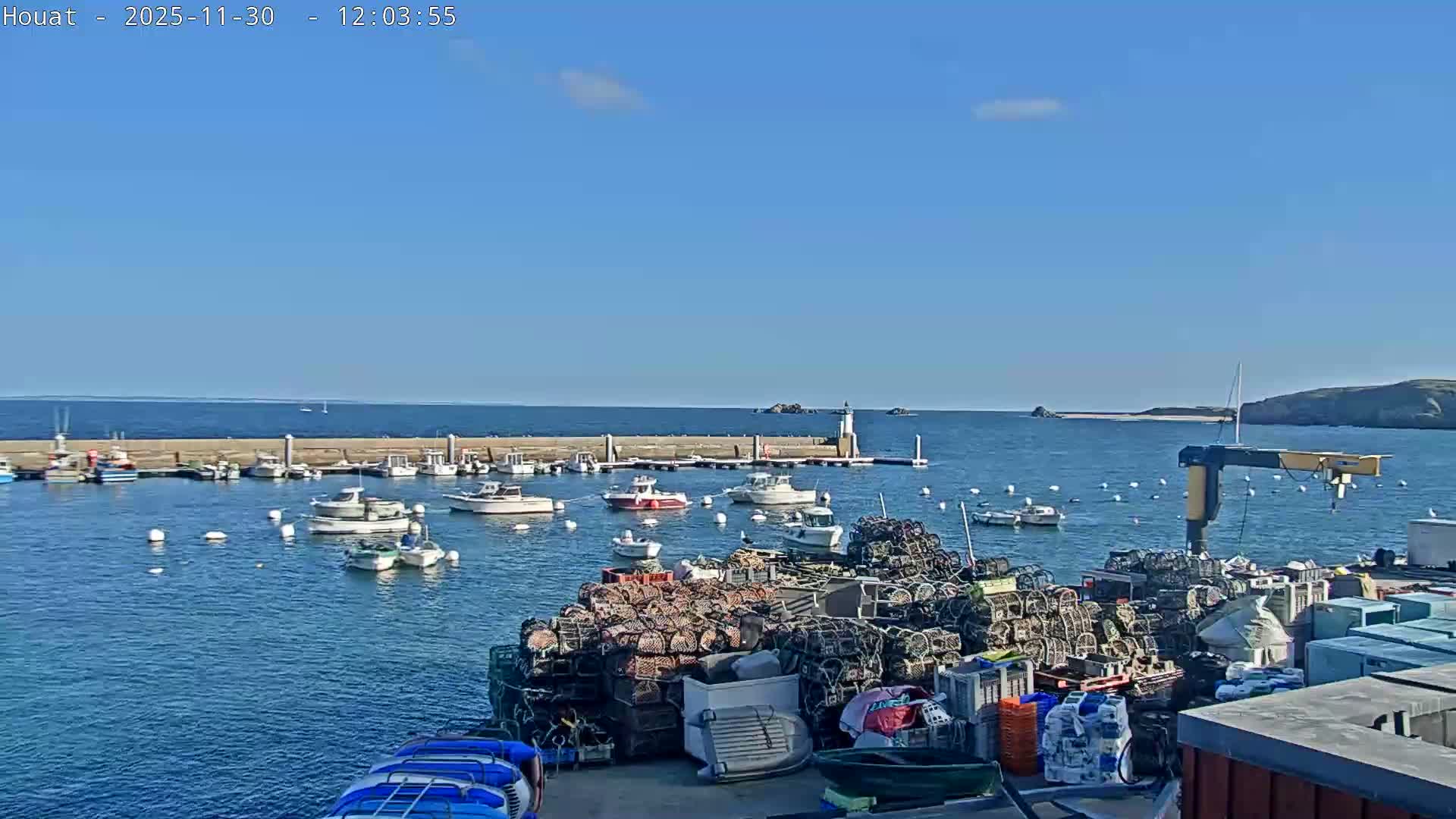 Houat Island Coast Live Cam - Ile-d'Houat, Morbihan, Bretagne, France
