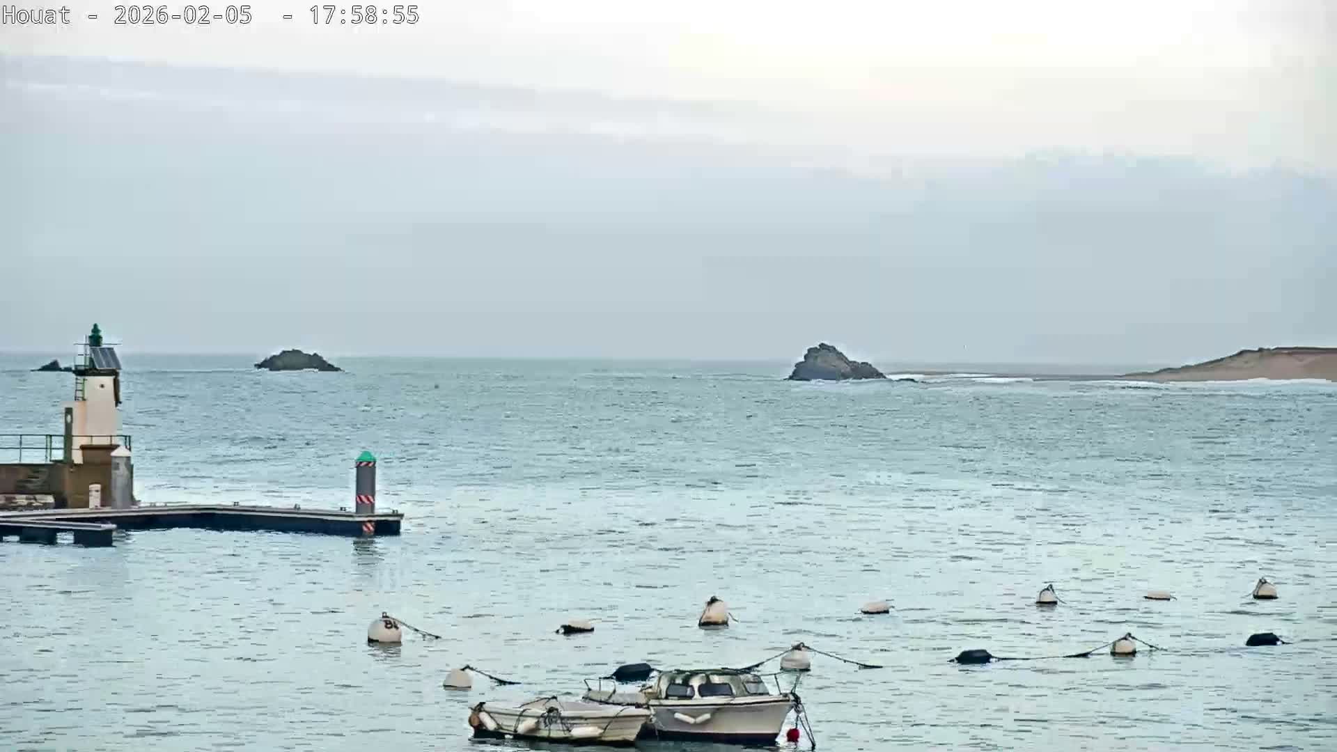 Houat Island Coast Live Cam - Ile-d'Houat, Morbihan, Bretagne, France
