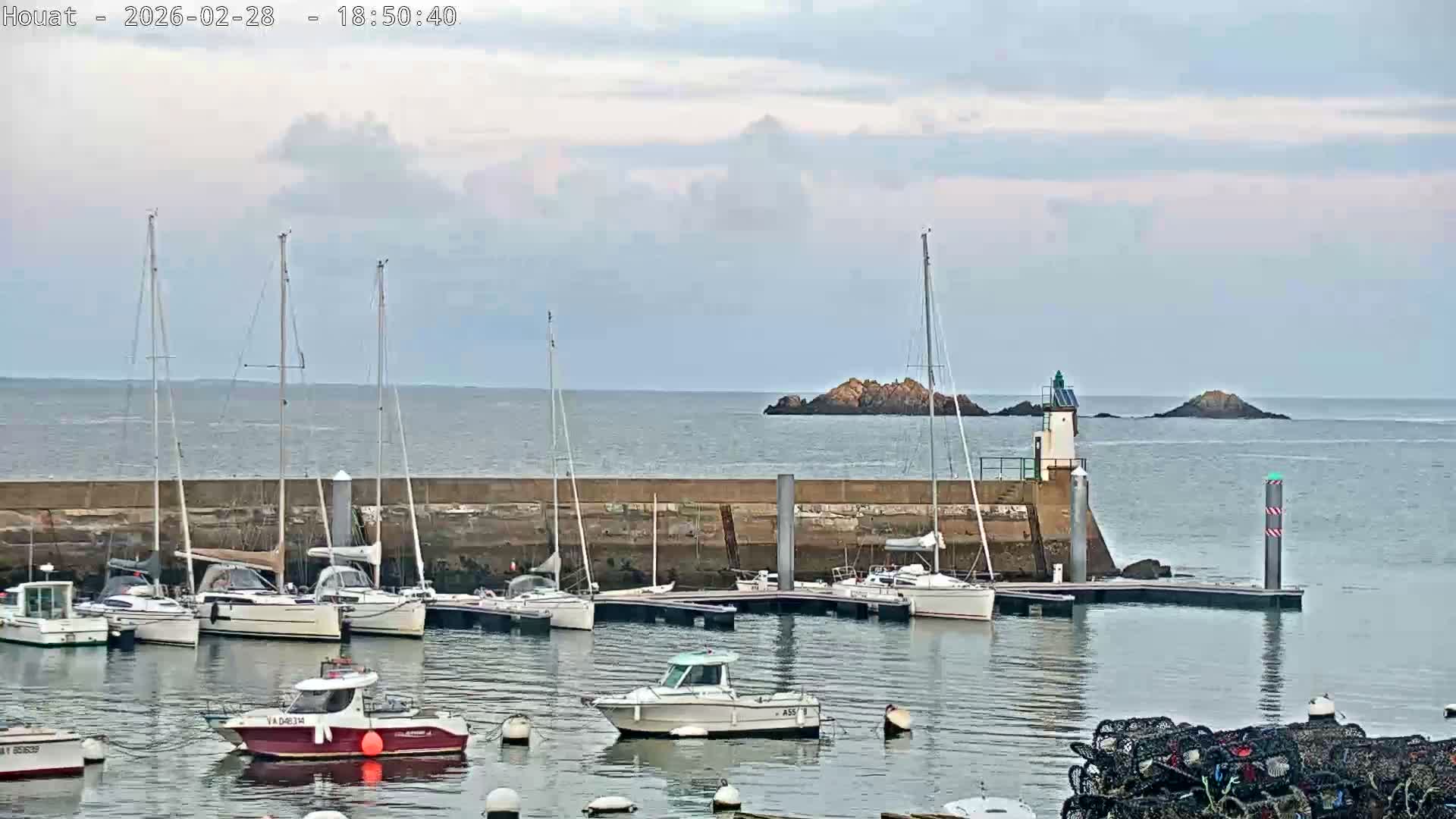 Houat Island Coast Live Cam - Ile-d'Houat, Morbihan, Bretagne, France