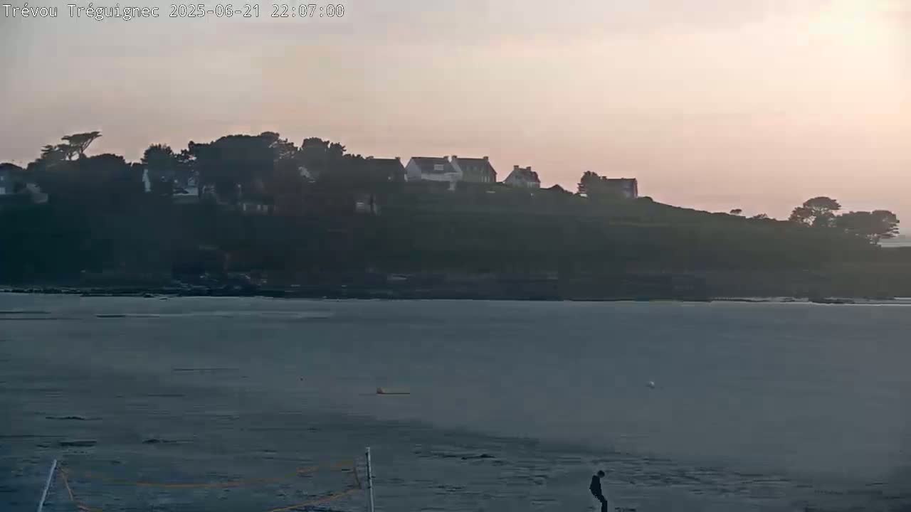 Trévou-Tréguignec, Plage de Trestel Beach Live Cam - Lannion, Côtes-d'Armor, Bretagne, France