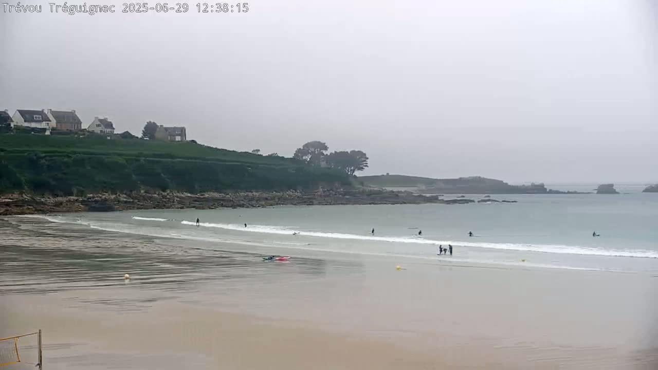 Trévou-Tréguignec, Plage de Trestel Beach Live Cam - Lannion, Côtes-d'Armor, Bretagne, France